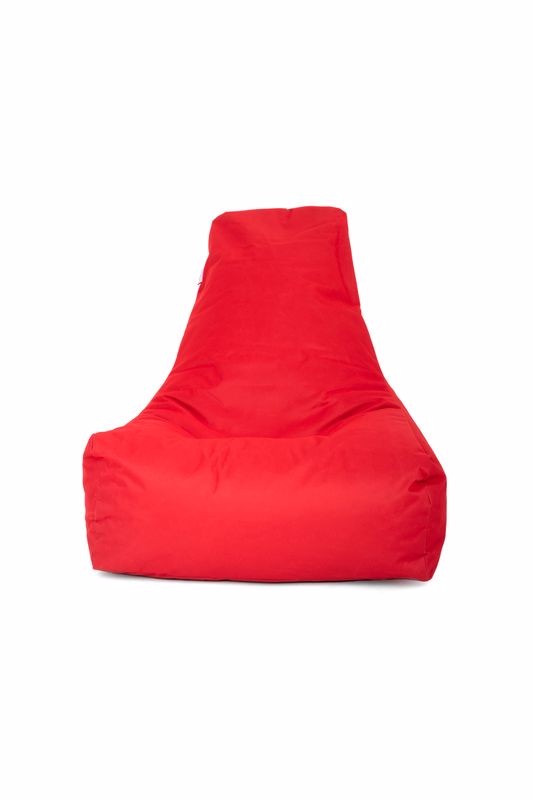 NORDVÄRK Stor udendørs sækkestol - rød polyester