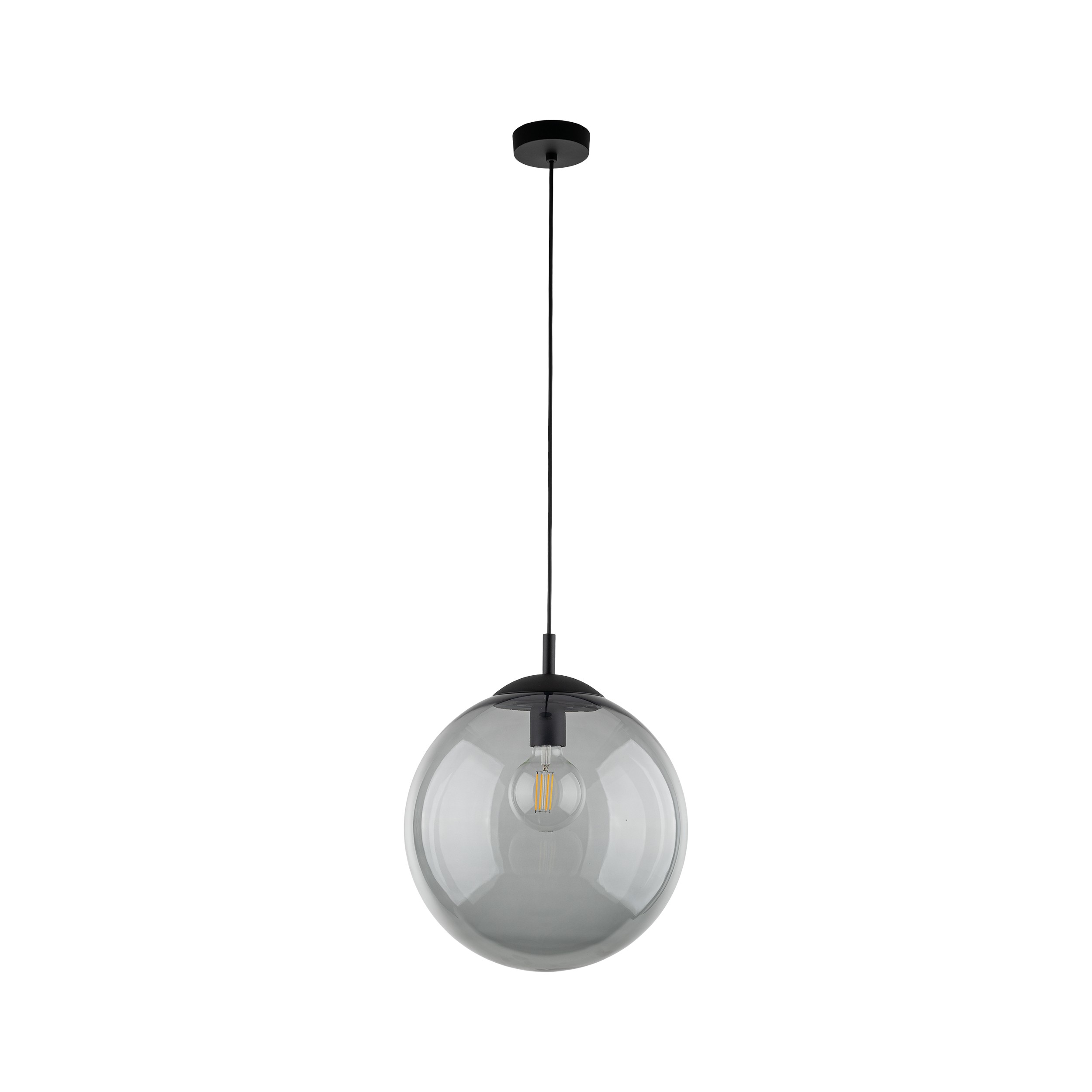 TK Esme loftlampe - grafit glas og sort metal