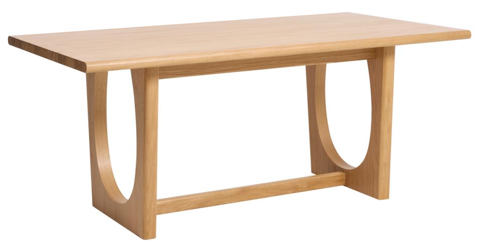 UNIQUE FURNITURE Flow spisebord, m. udtræk - natur egetræsfinér (95x180)