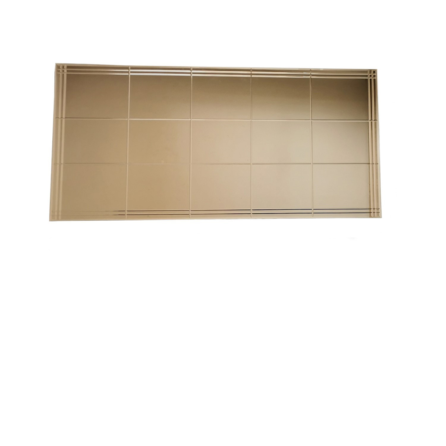 NORDVÄRK NSTLA308 vægspejl, rektangulær - spejlglas, bronze og MDF (62x130)
