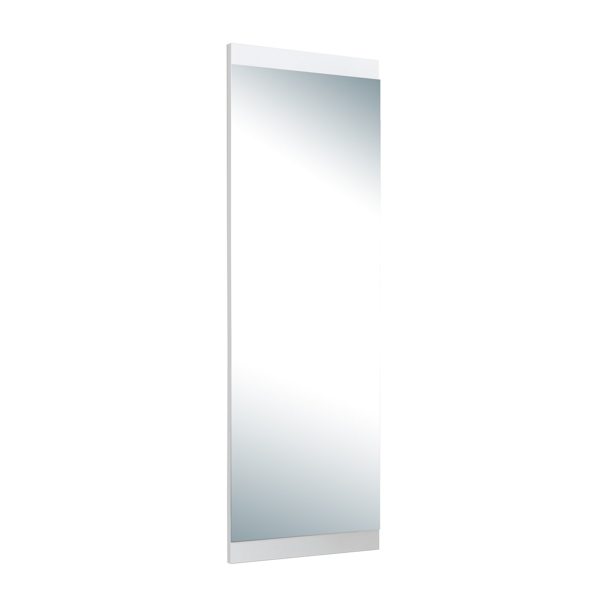 NORDVÄRK Boy vægspejl, rektangulær - spejlglas og hvid MDF (40x120)