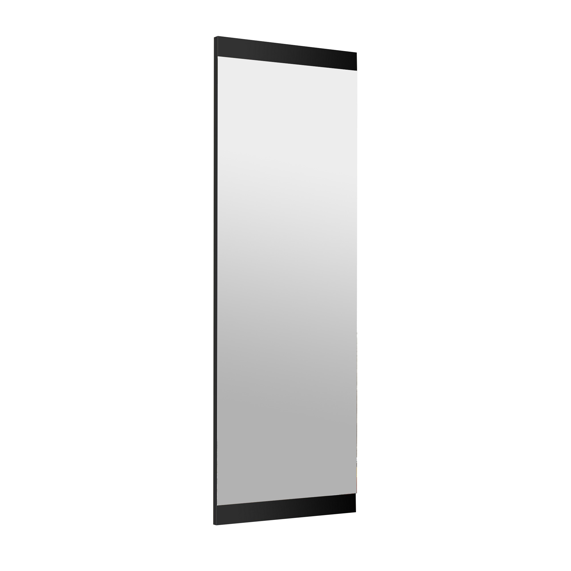 NORDVÄRK Boy vægspejl, rektangulær - spejlglas og sort MDF (40x120)