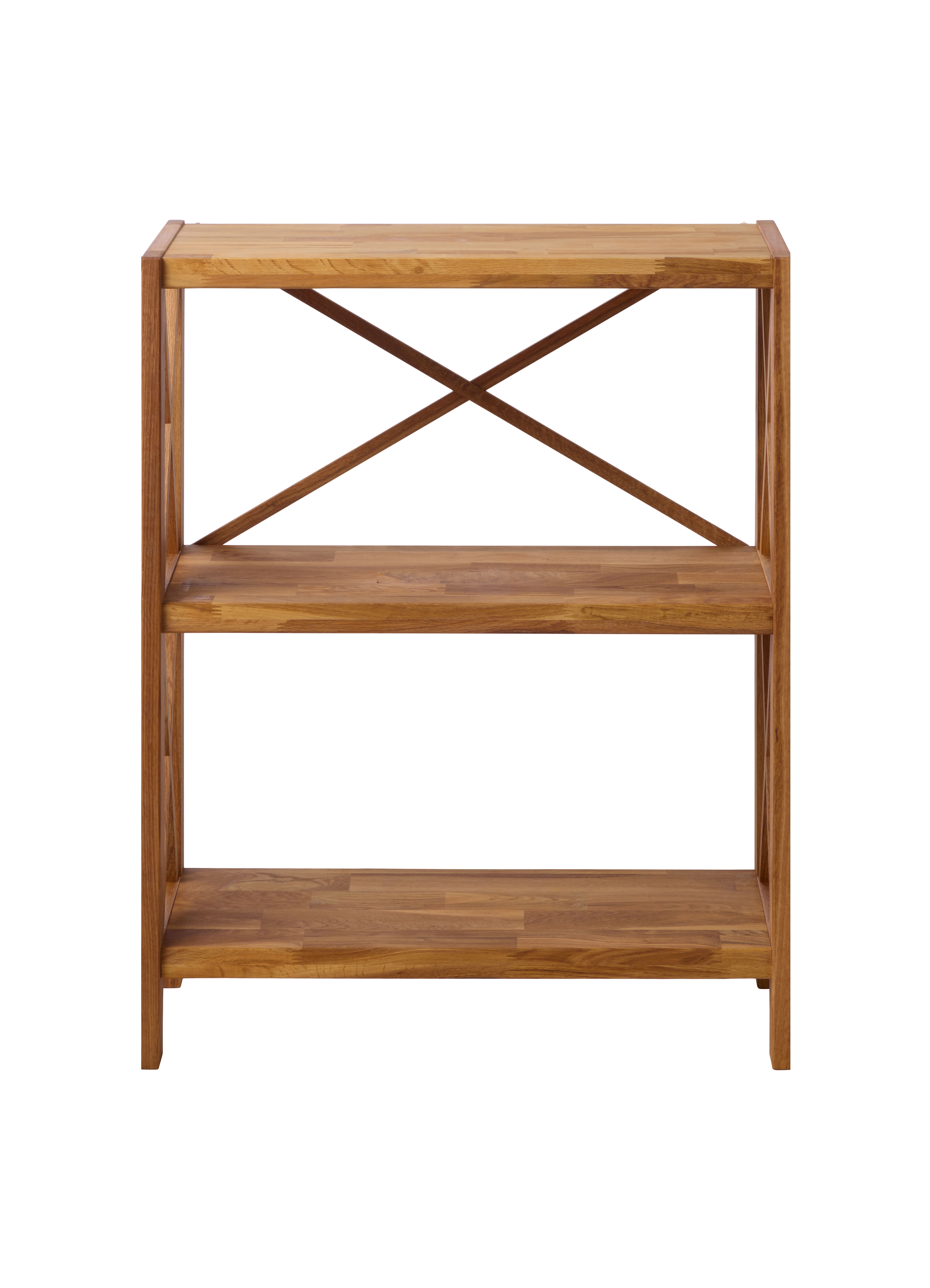 X-reol, m. 3 hylder - natur eg (H:87)