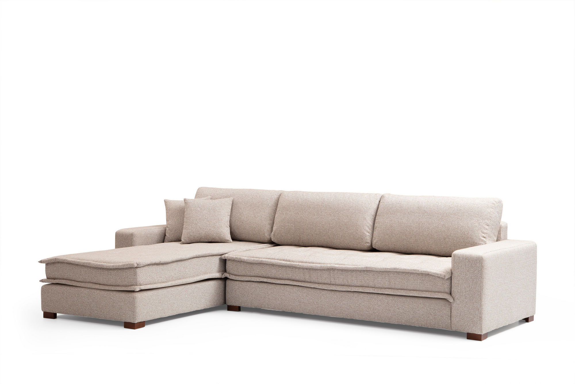 NORDVÉRK Lena Corner (CHL-3R) – Sandbeige hjørnesofa