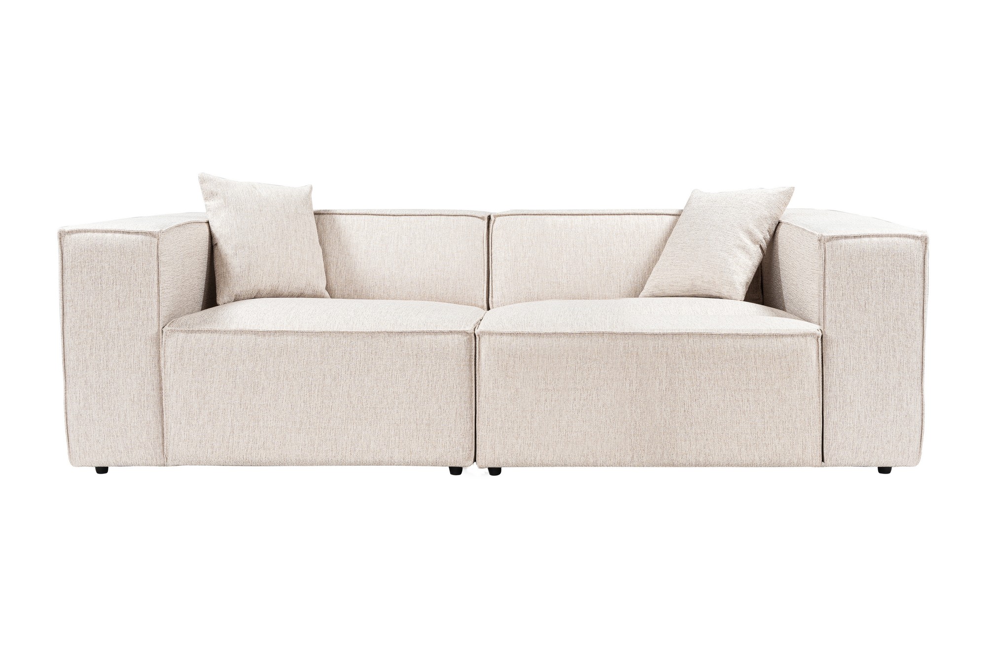 NORDVÄRK Lora 2-personers – Lysebrun 2-personers sofa