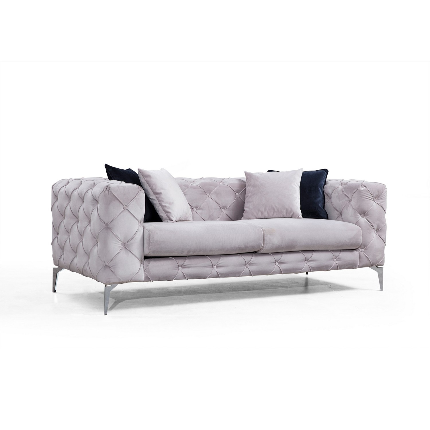 NORDVÄRK Como – lysegrå 2-personers sofa
