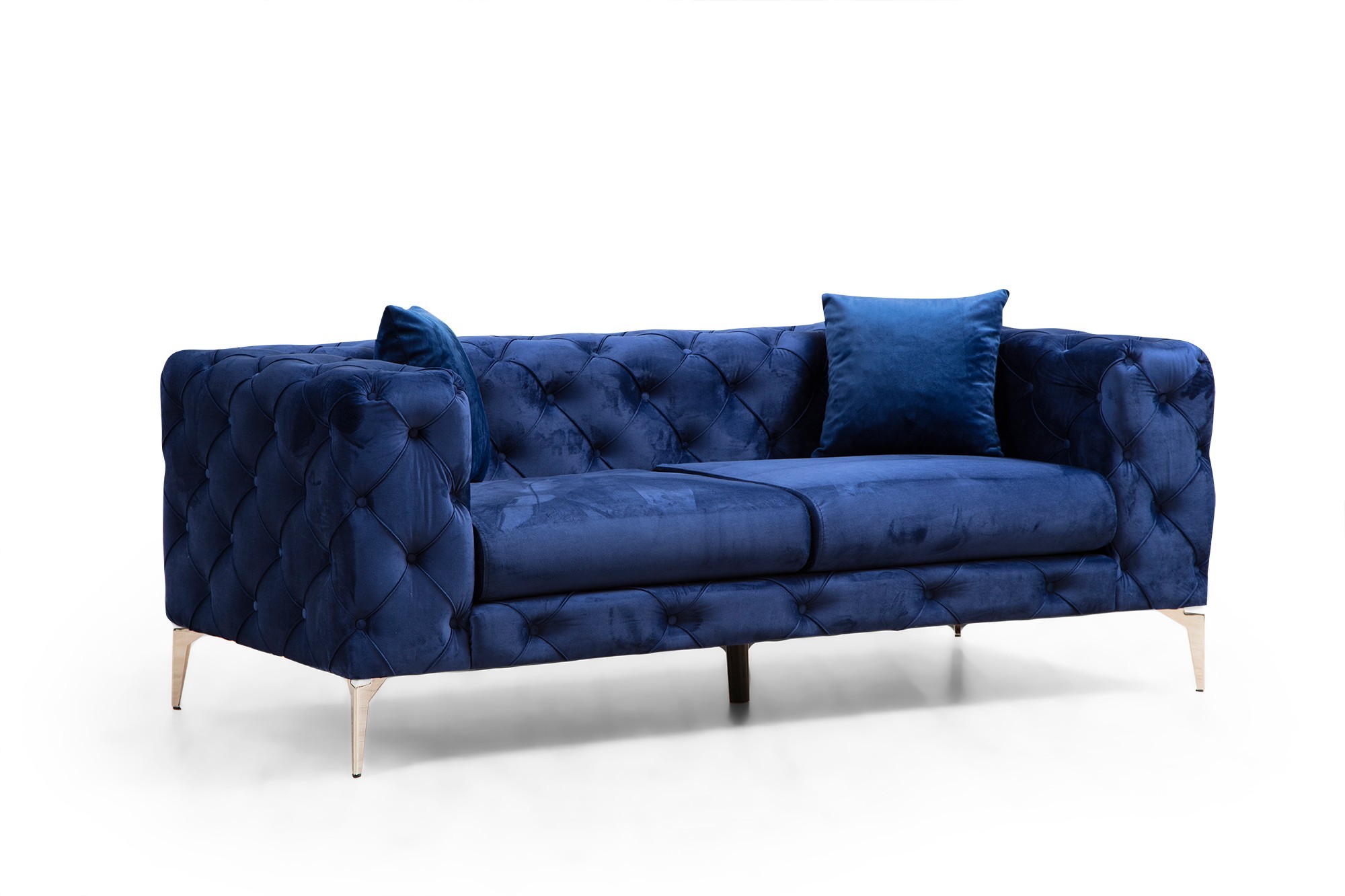 NORDVÄRK Como – marineblå 2-personers sofa