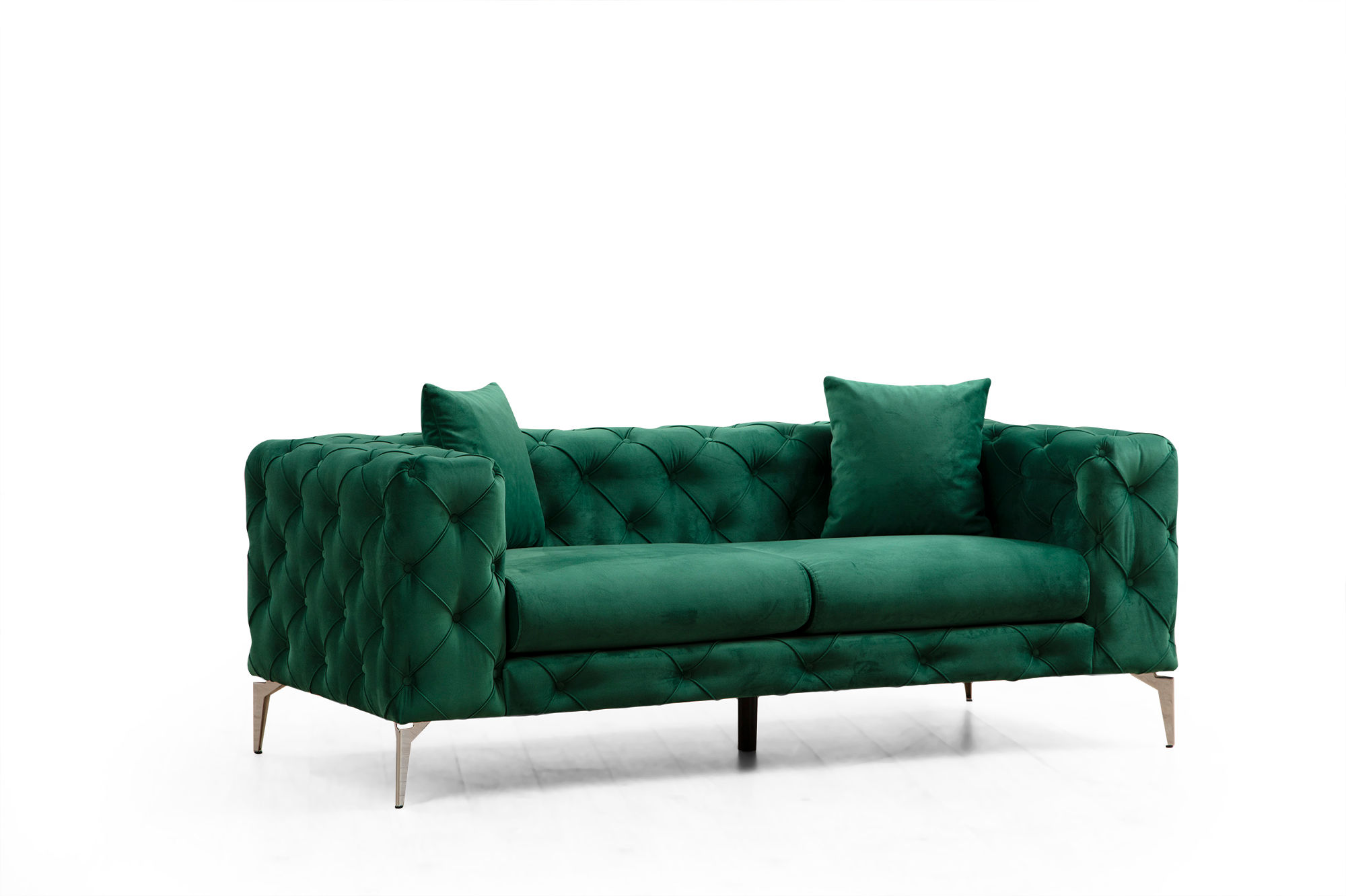 NORDVÄRK Como – Grøn 2-personers sofa