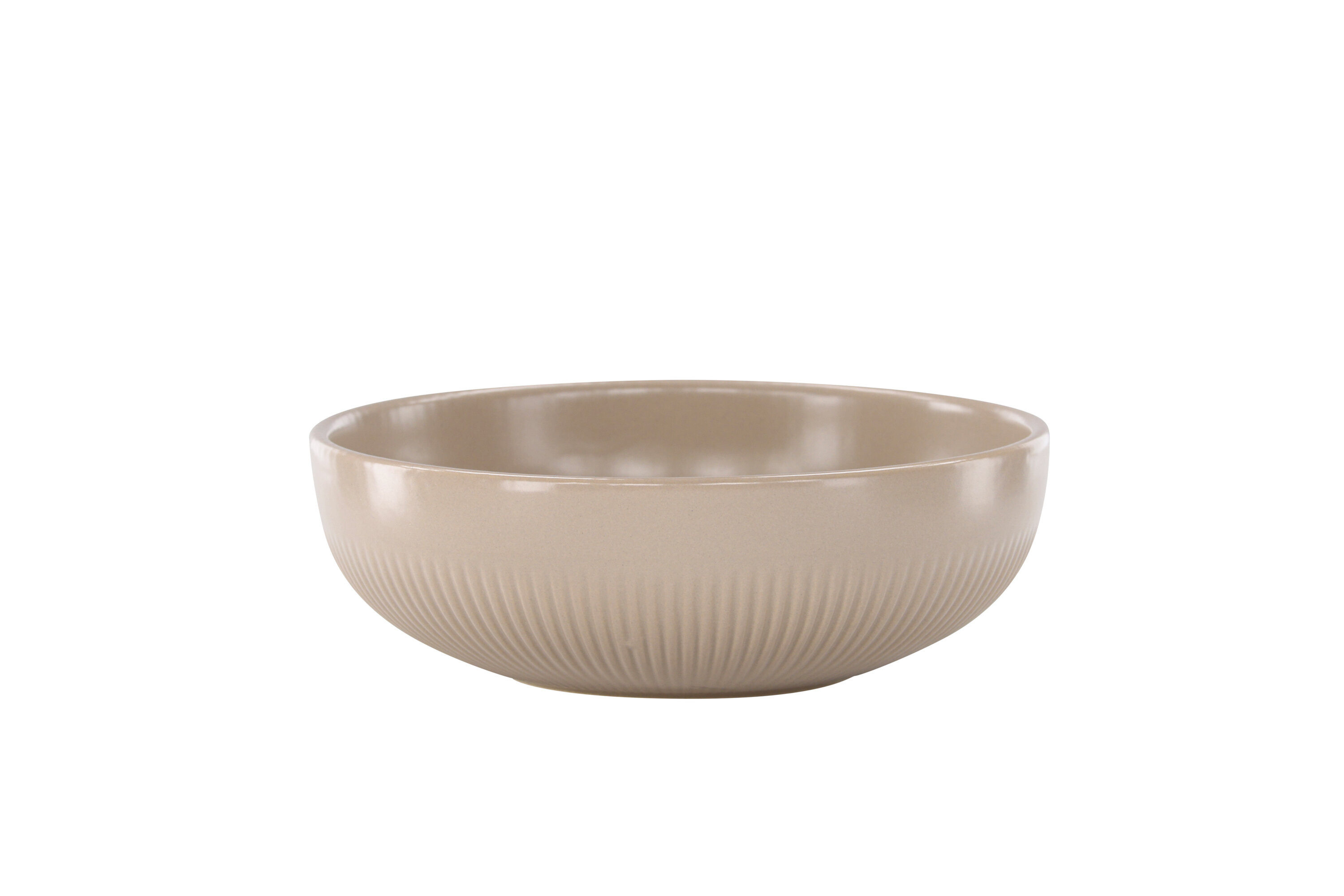 VENTURE DESIGN Posh lysestage, rund - beige stentøj (B18x6)