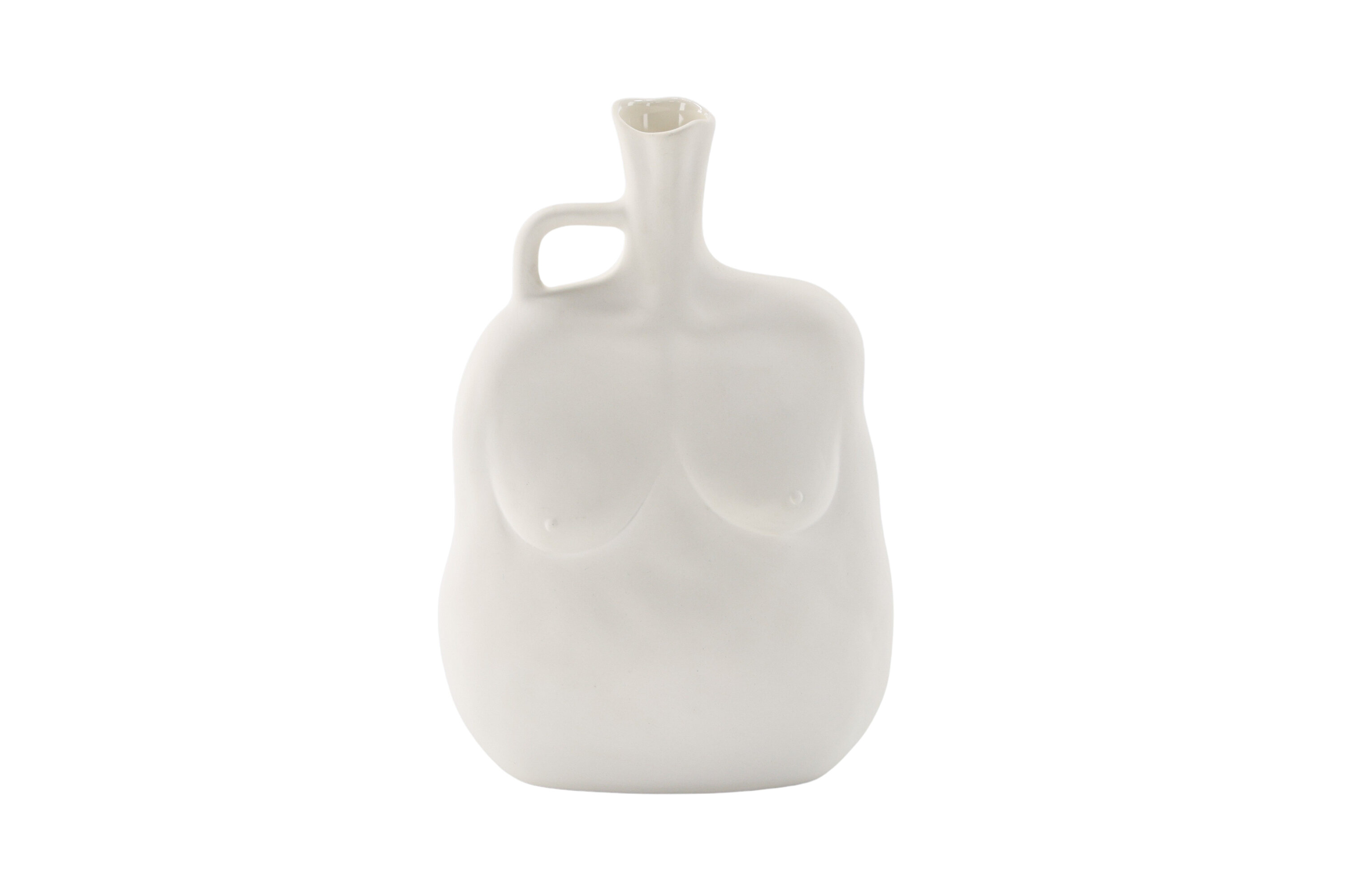 VENTURE DESIGN Conta vase - offwhite stentøj (17x10x25H)