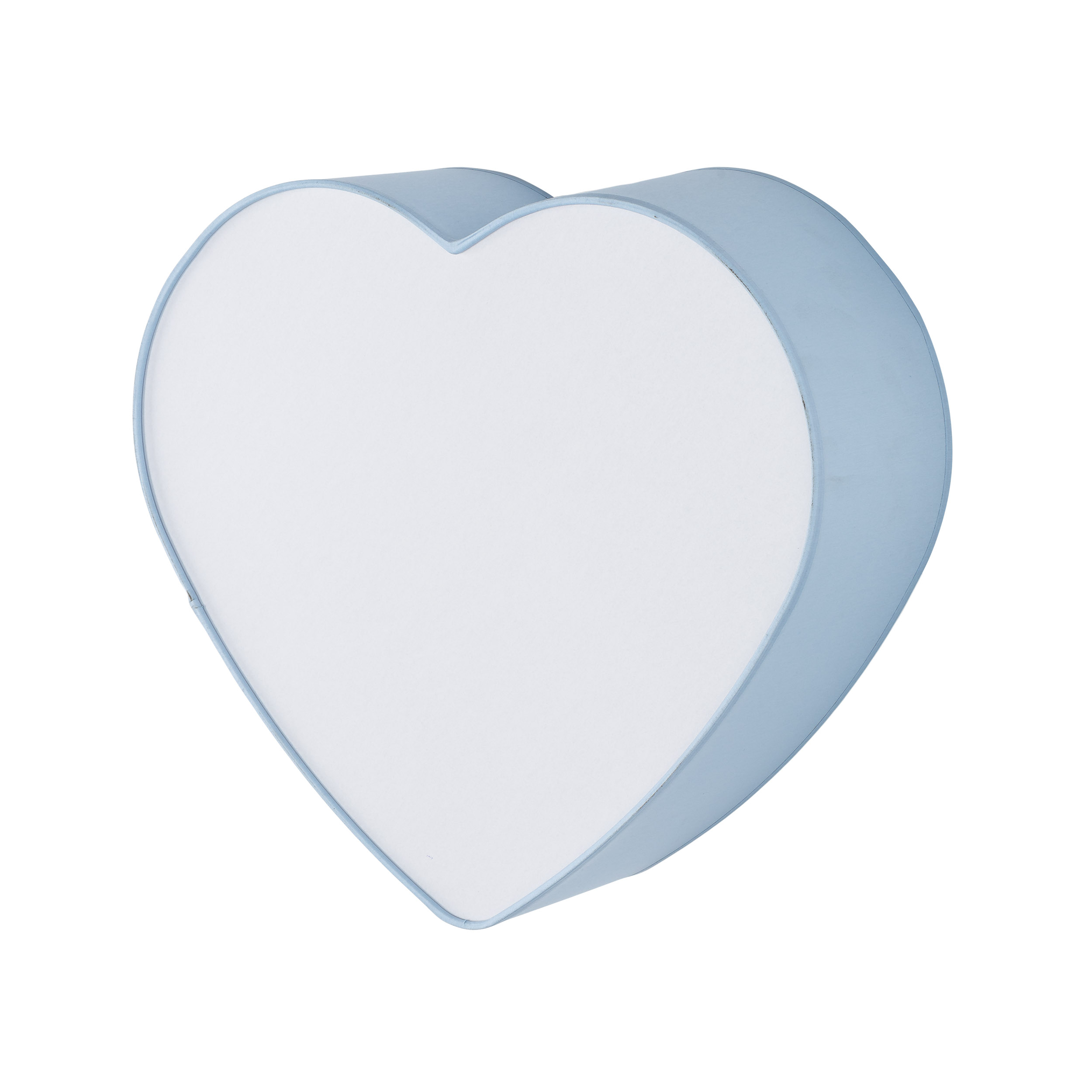TK Heart børnelampe - blå stof og hvid plastik/metal