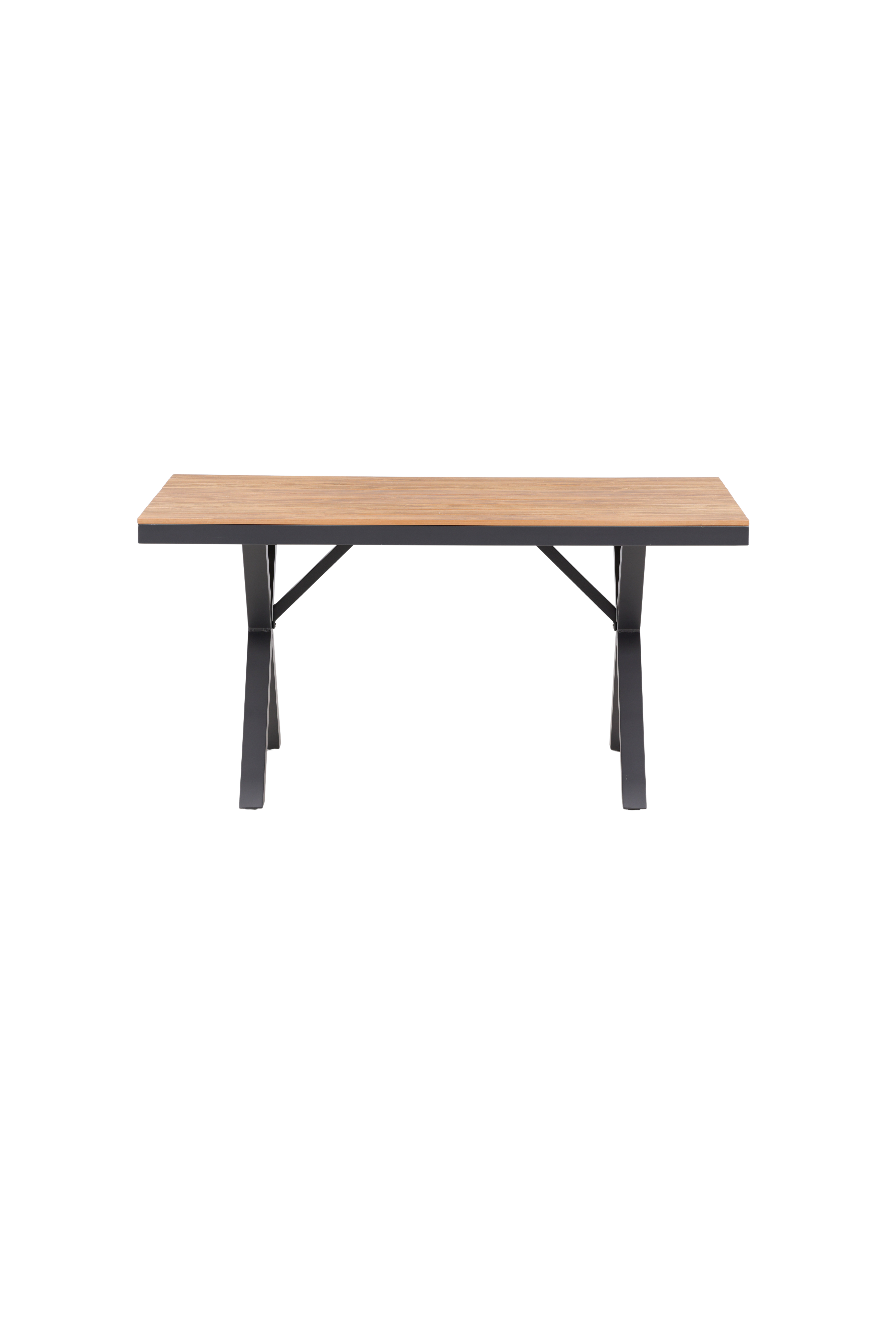 VENTURE DESIGN Garcia havebord, rektangulær - natur aintwood og sort aluminium (90x150)