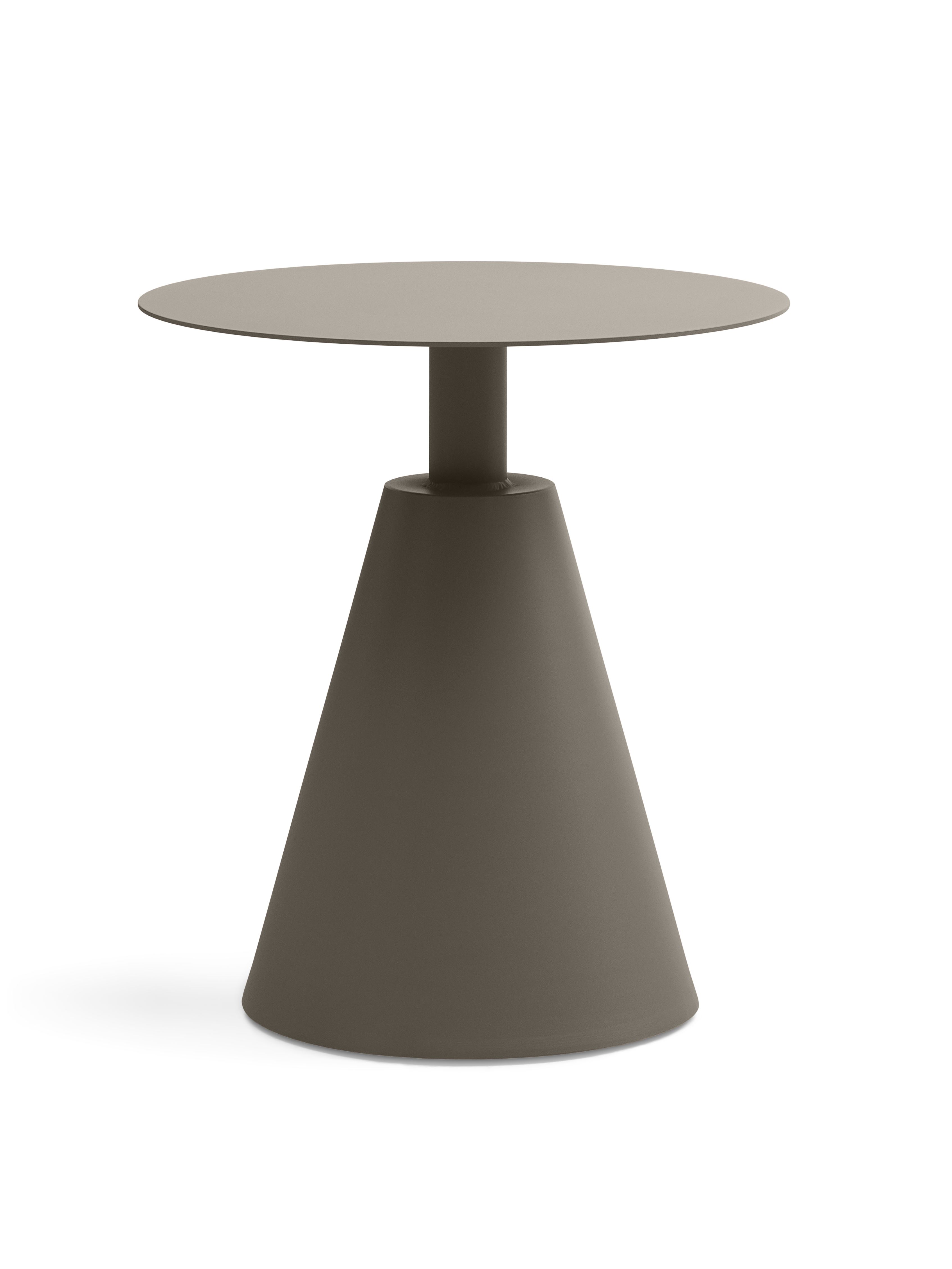 Cos udendørs cafébord, rund - stone grå aluminium (Ø50)