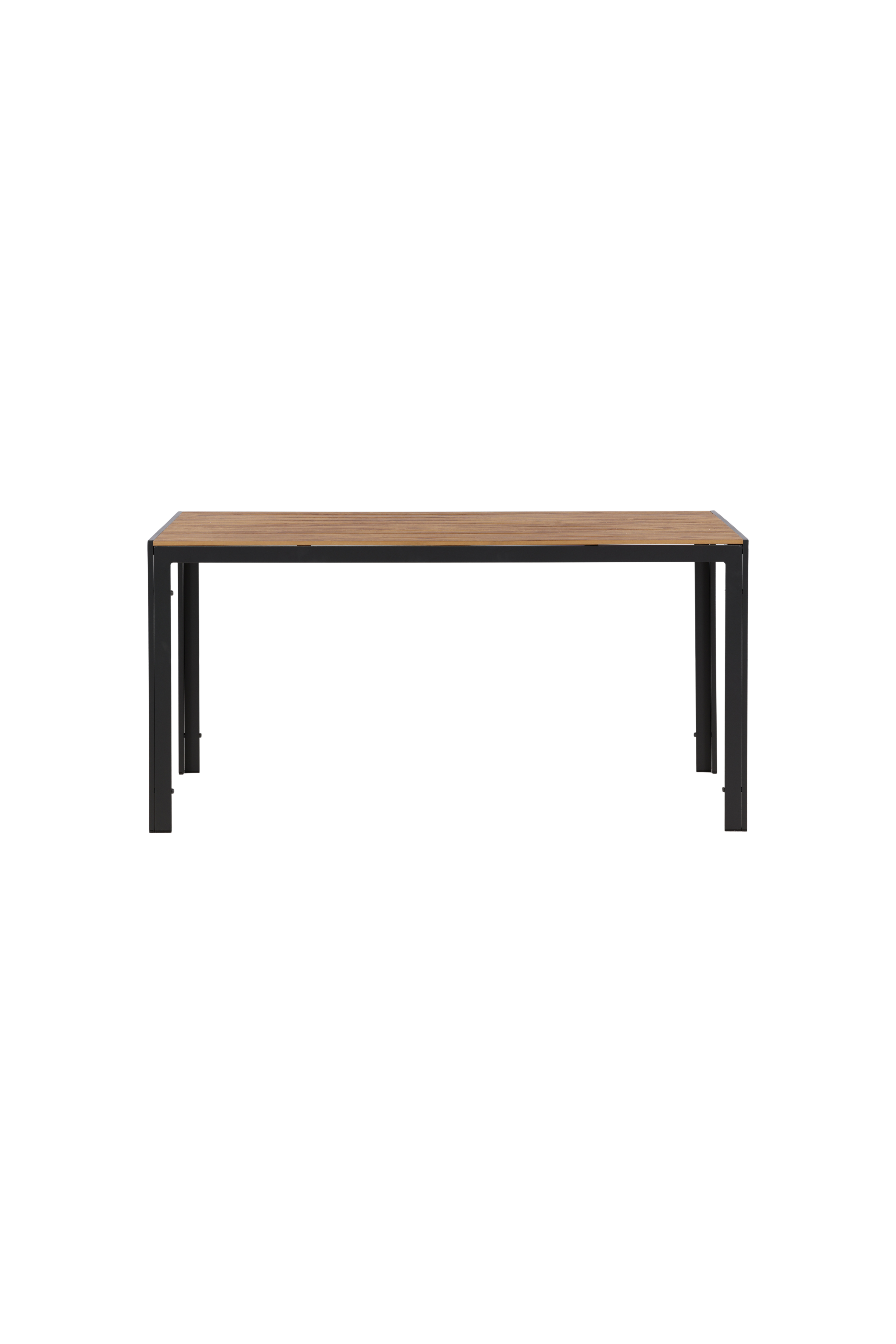 VENTURE DESIGN Break havebord, rektangulær - natur polywood og sort aluminium (90x150)