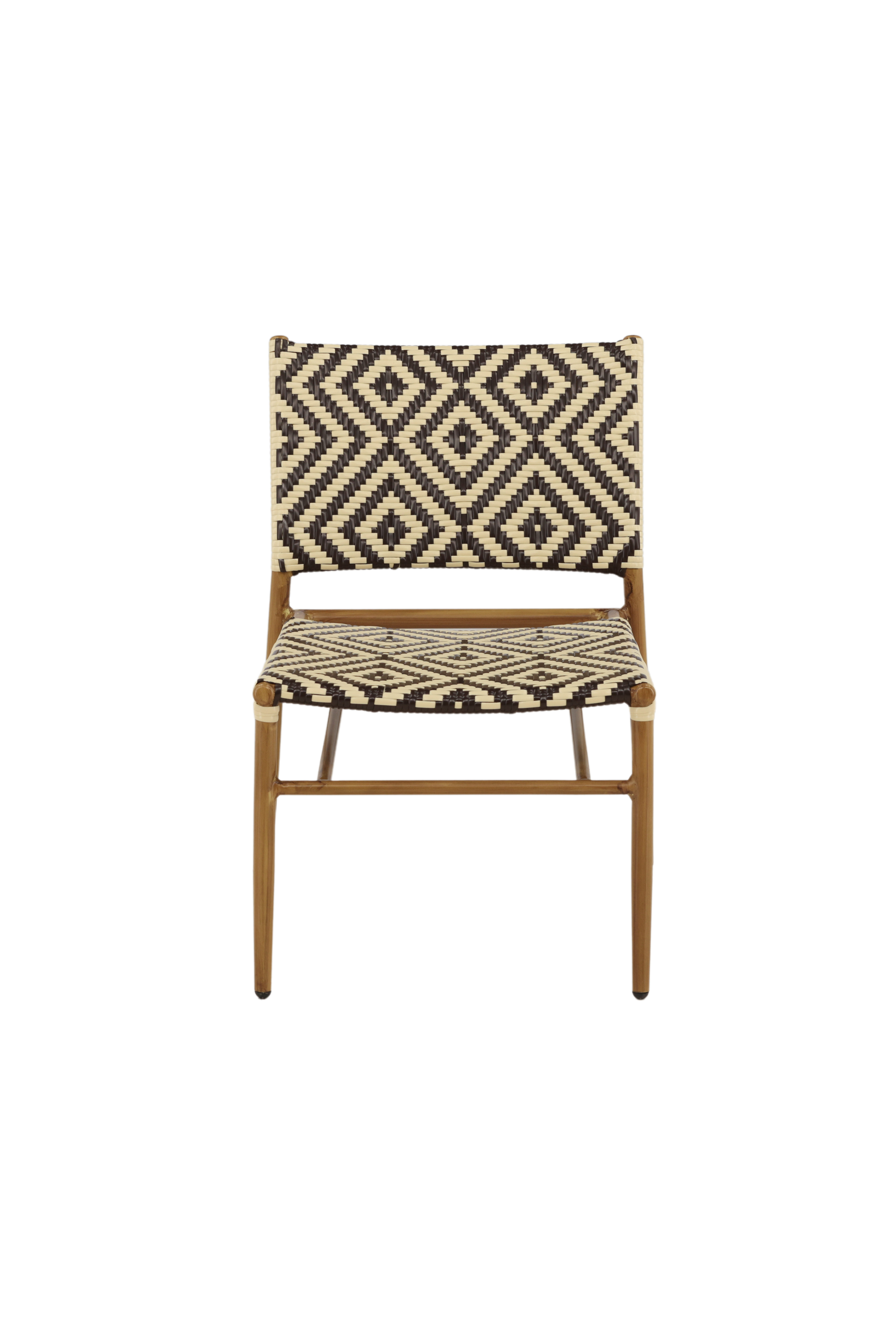 10: VENTURE DESIGN Calapan udendørs loungestol - beige/brun polyrattan og natur aluminium