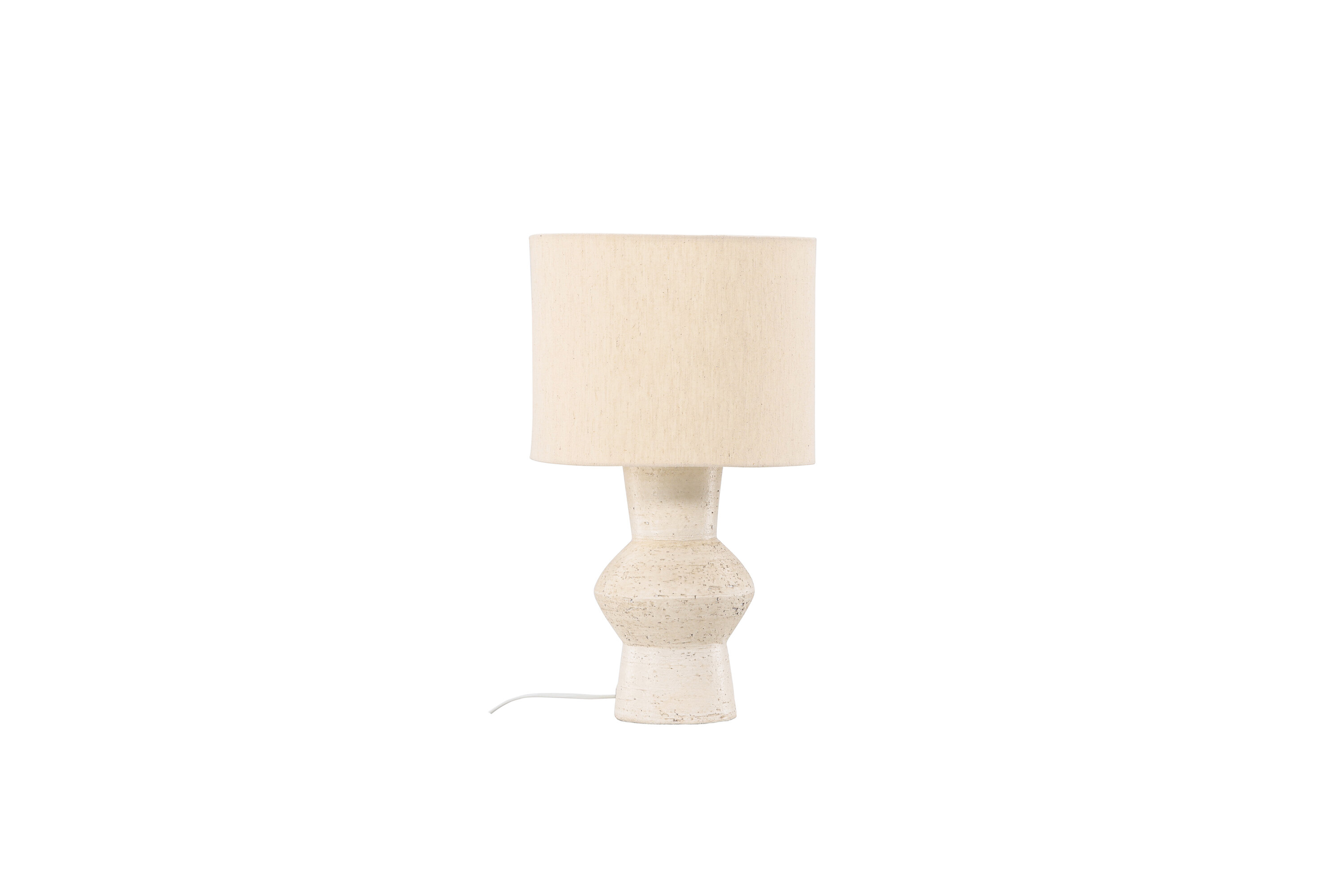 VIND COLLECTION Valön bordslampa – elfenbensfärgad jute och terrakotta