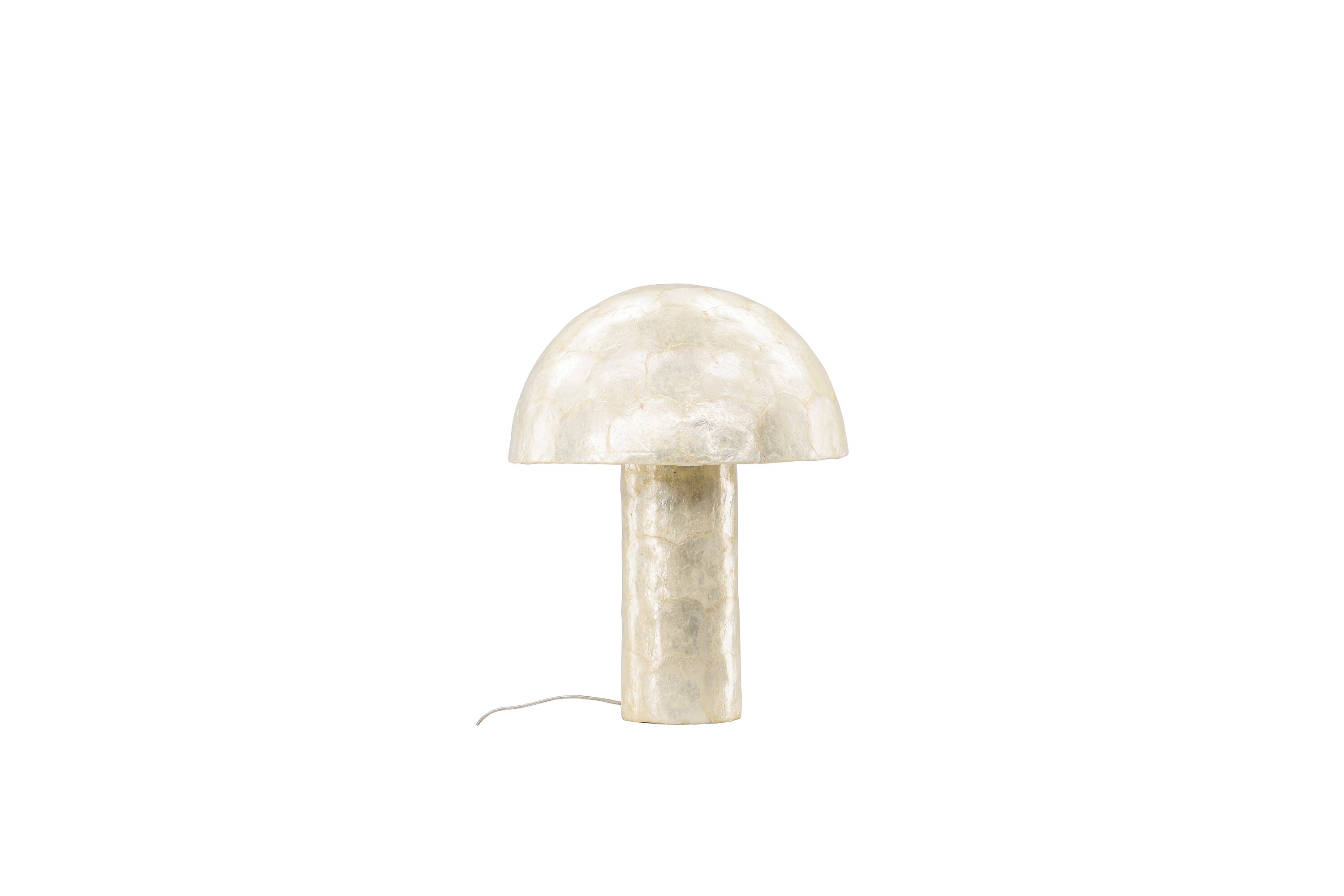 VIND COLLECTION Lindön bordslampa – ljusgrå capiz
