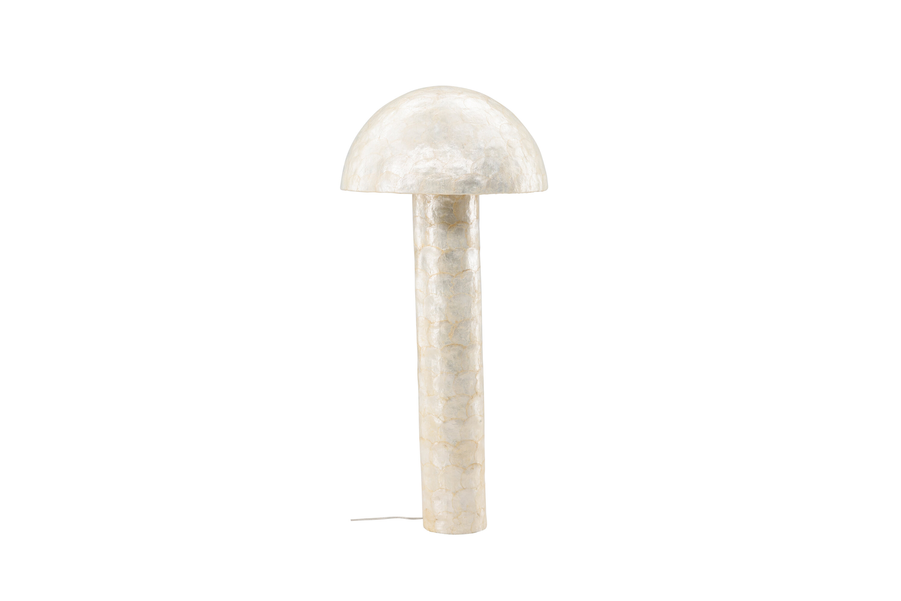 VIND COLLECTION Lindön golvlampa – ljusgrå capiz