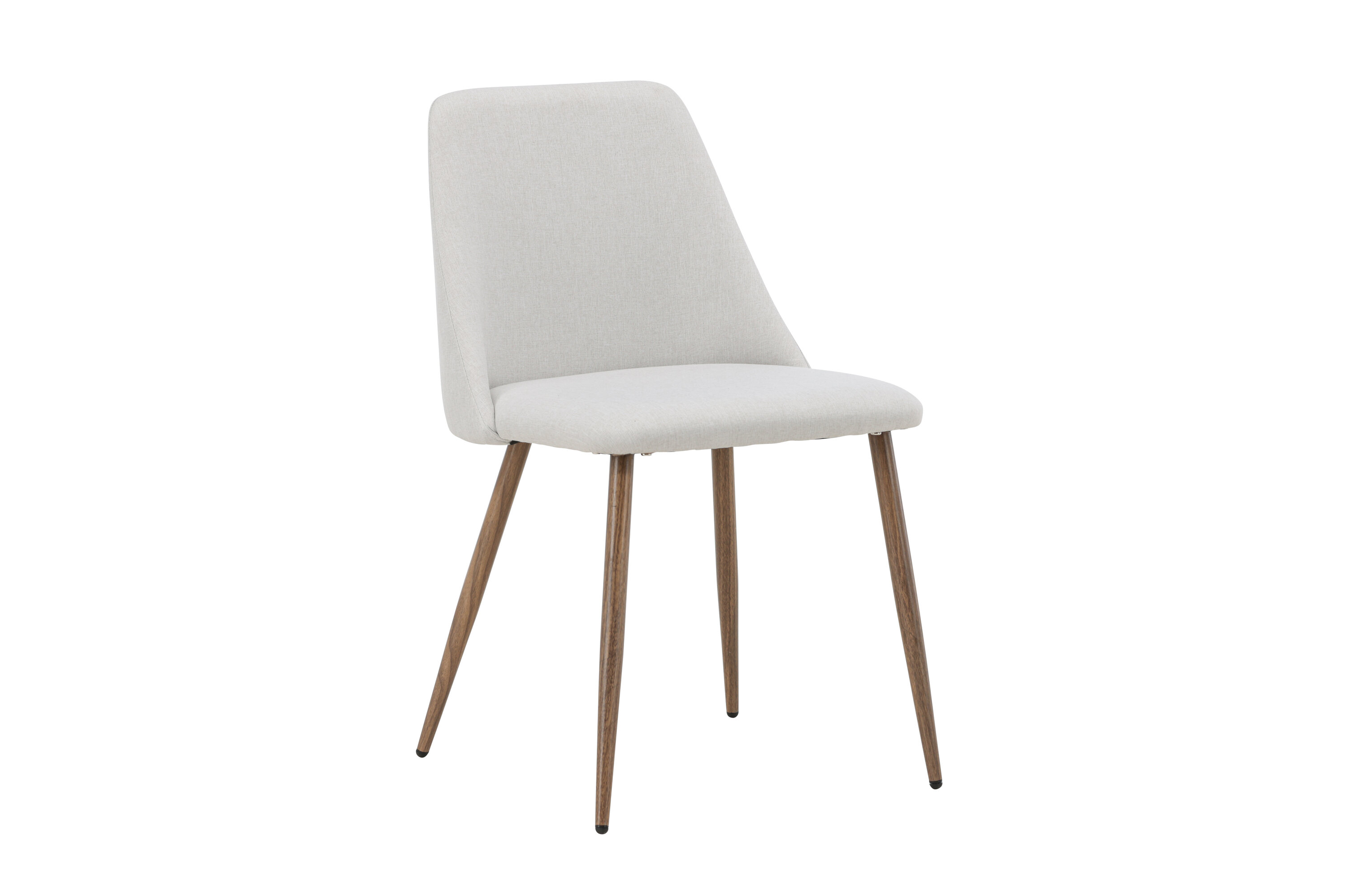 venture design night matstol 2-pack - mocha / beige linne