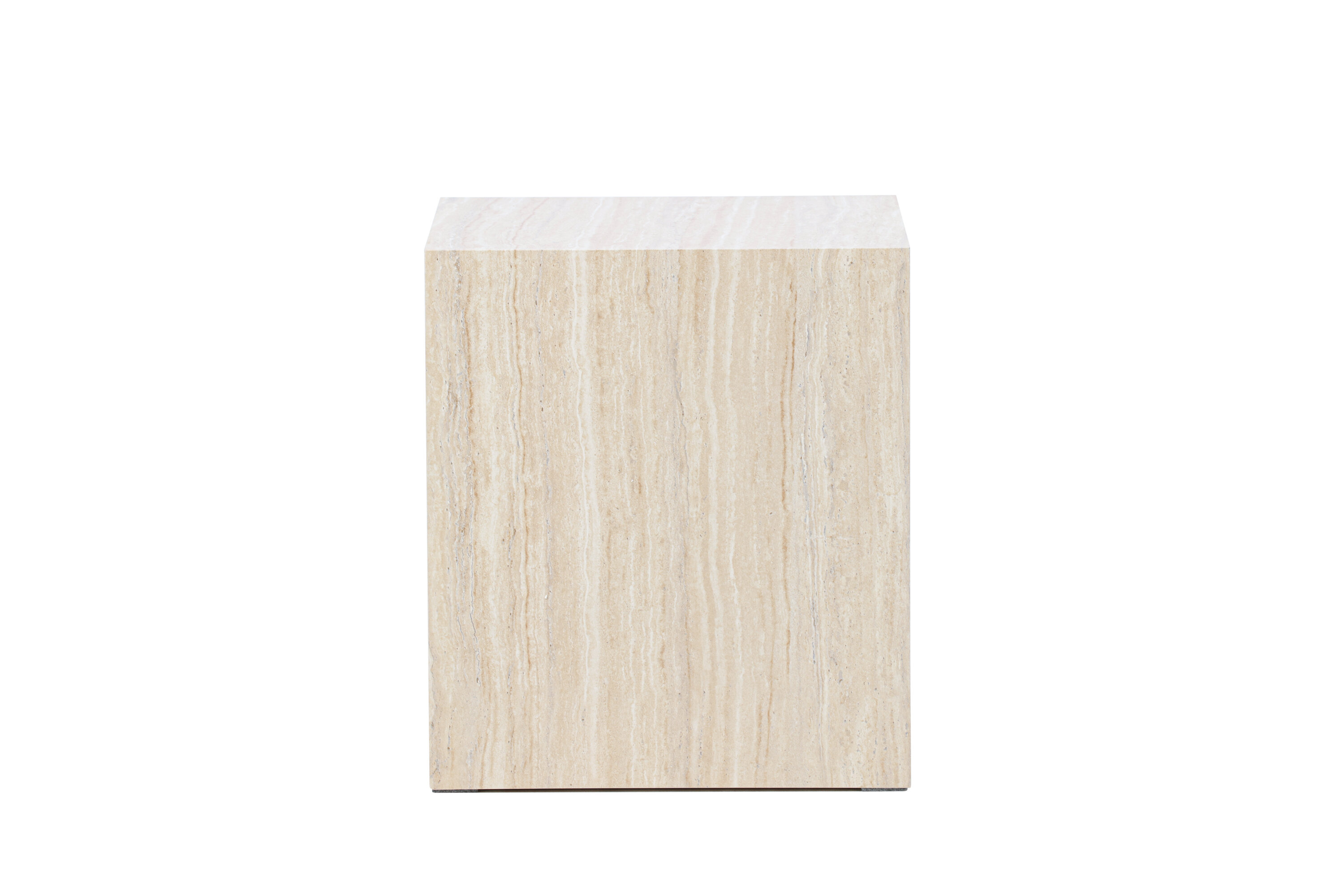 VENTURE HOME York sofabord 45x40x40 cm – Travertin-look