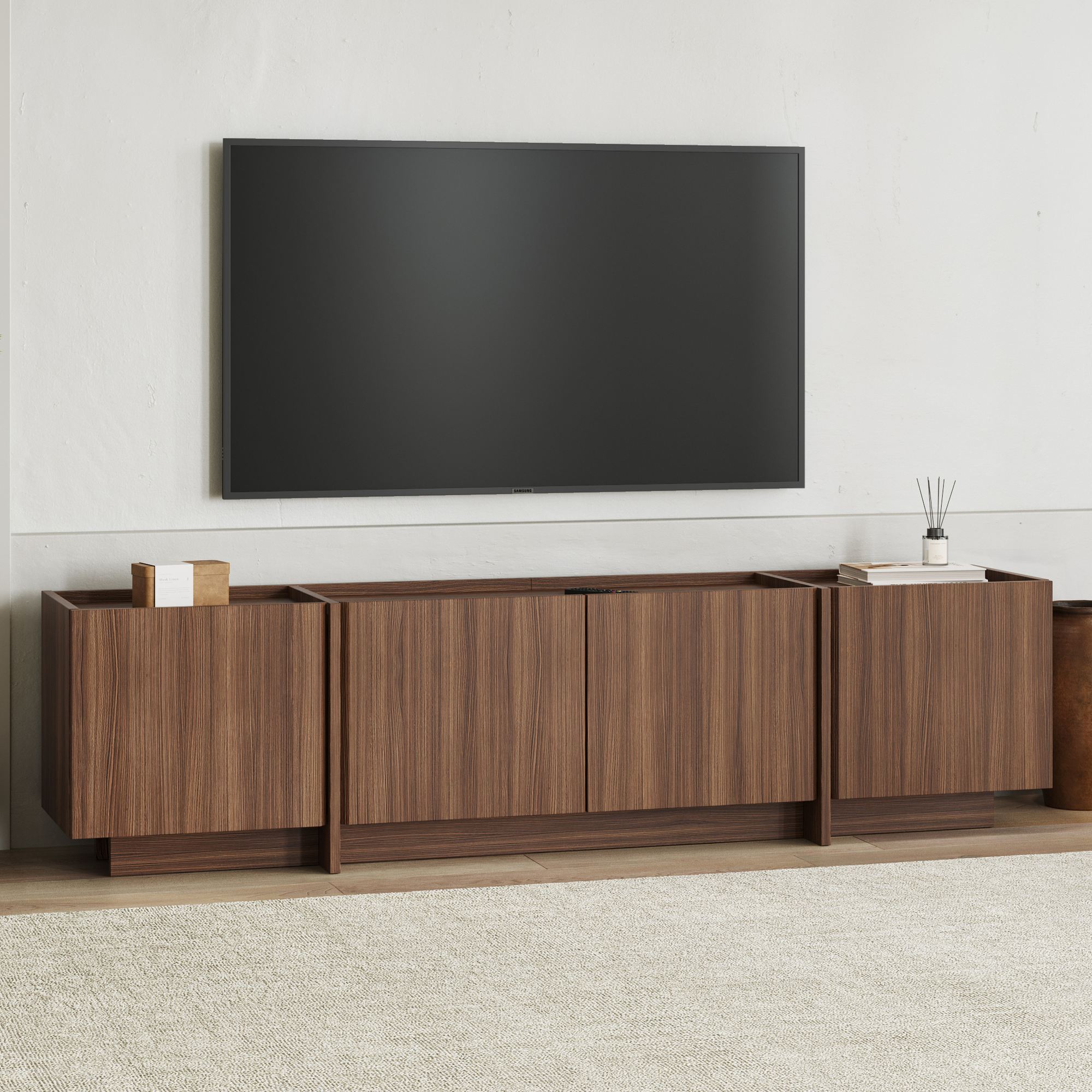 FUNZI LIVING Lowen - Milano Walnut TV Stand