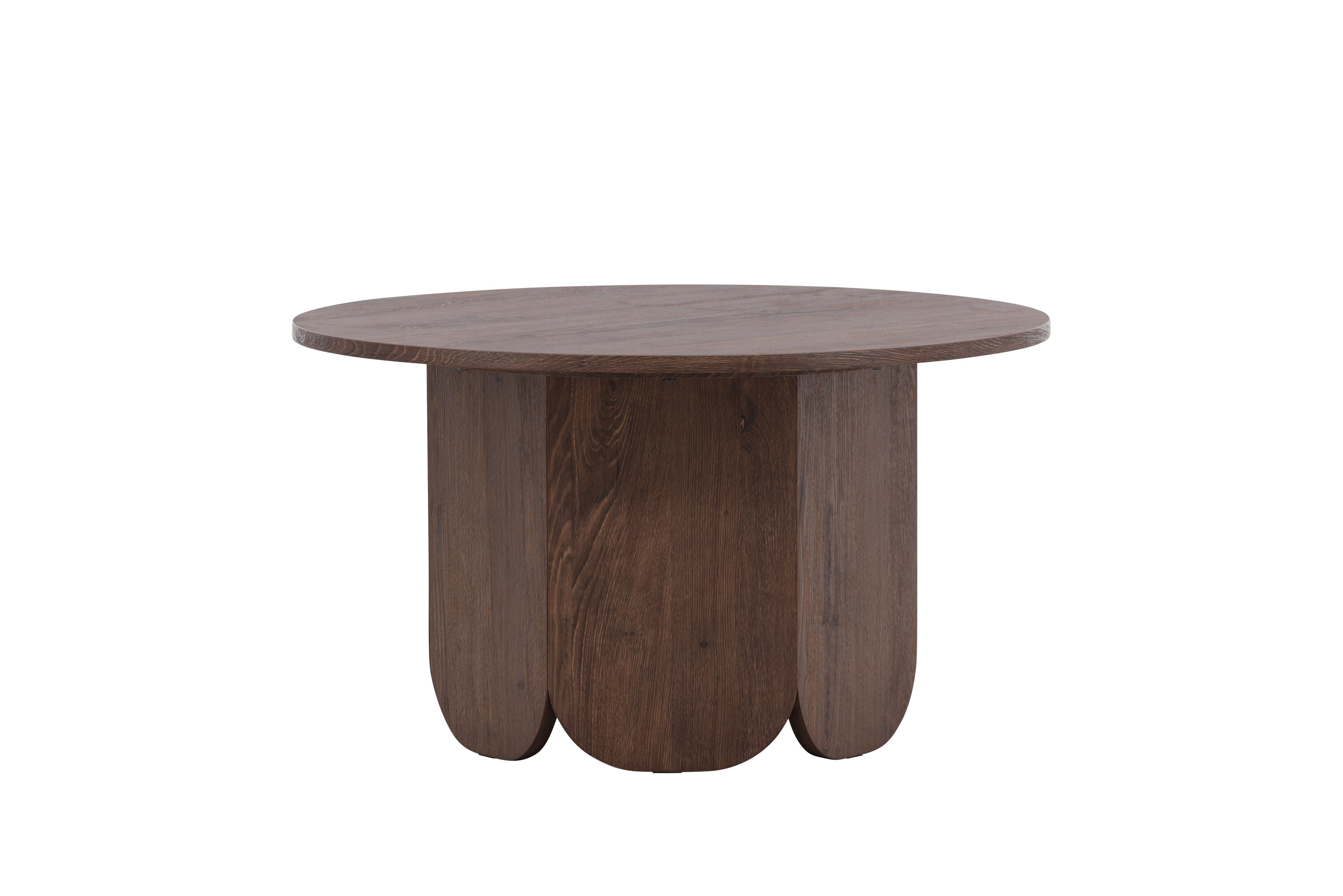 VENTURE DESIGN Tekla sofabord ø80×45 cm – MDF med mocca 3D-papir