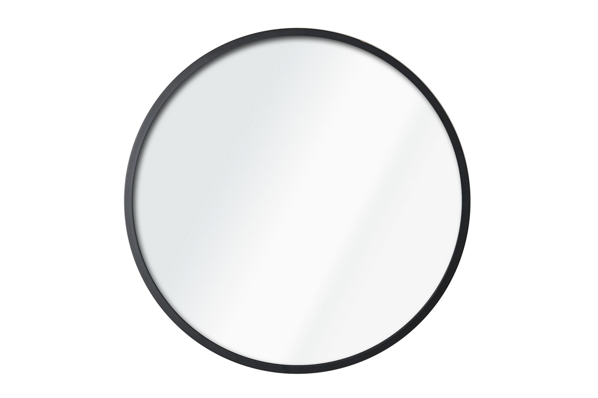 NORDVÄRK Ocean vægspejl, rund - spejlglas og sort MDF (Ø40)