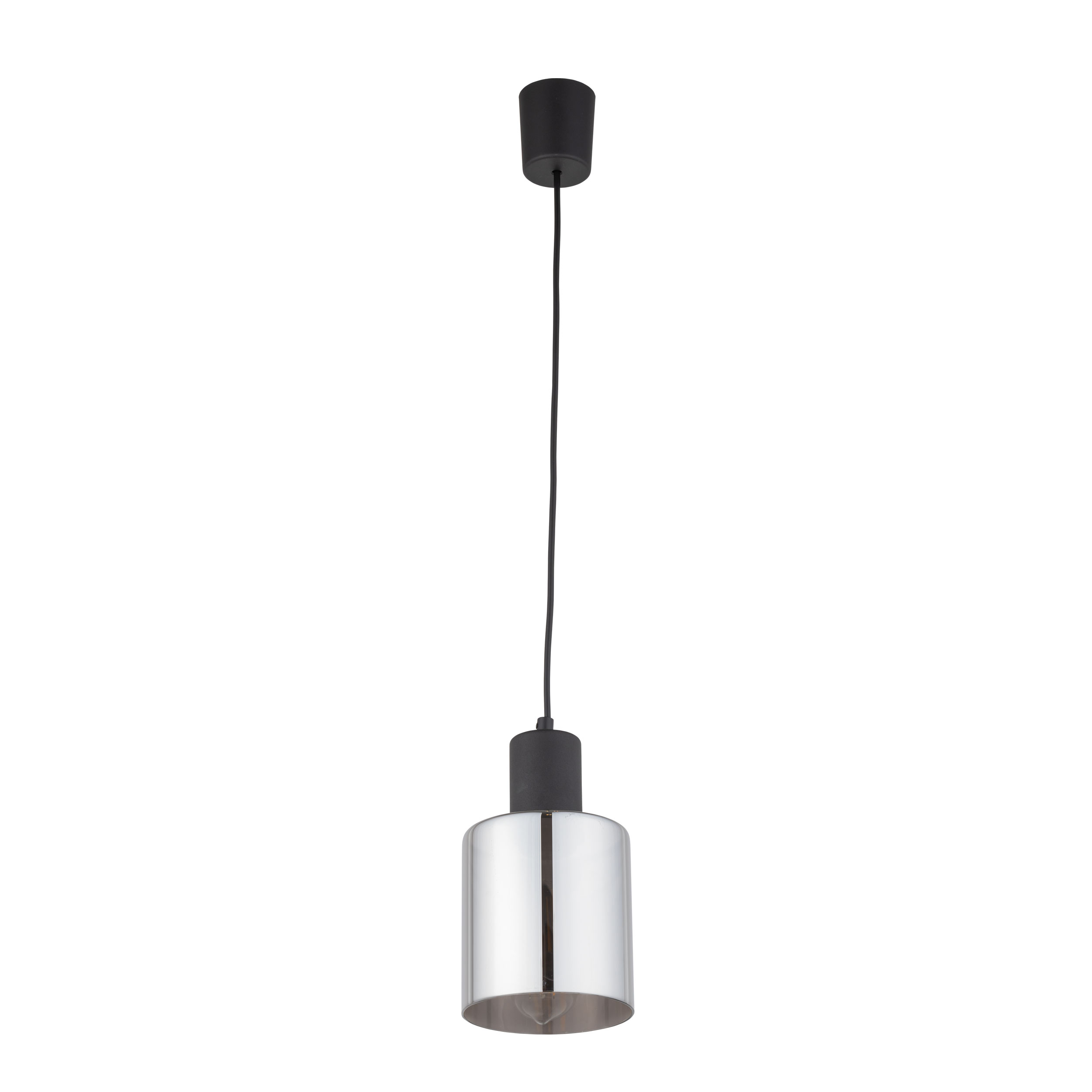 TK Sierra loftlampe - glas og sort metal