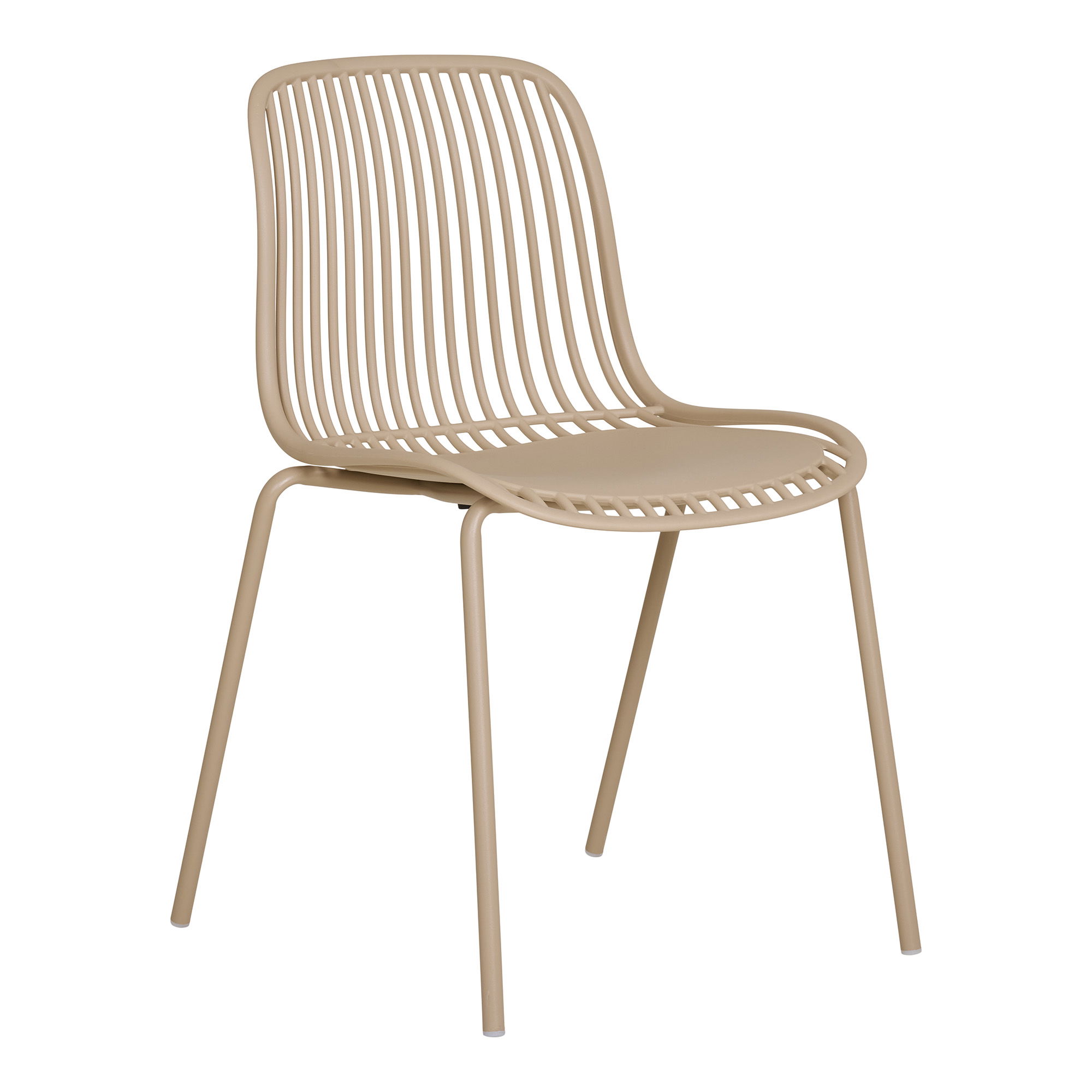 HOUSE NORDIC Branson Dining Chair – Spisestuestol, polypropylen, stabelbar, sand