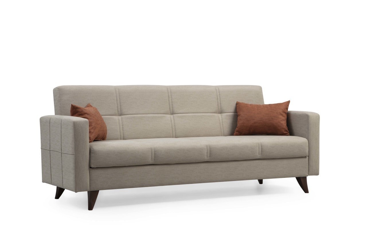 Køb NORDVÄRK Polya - Beige 3-personers sovesofa - Pris 7229.00 kr.