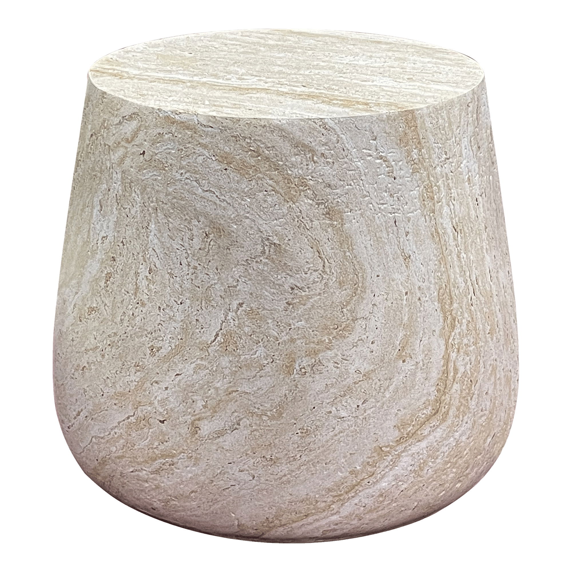 HOUSE NORDIC Bonn Side Table – Sidebord, fiberleire, naturø47,5×41 cm