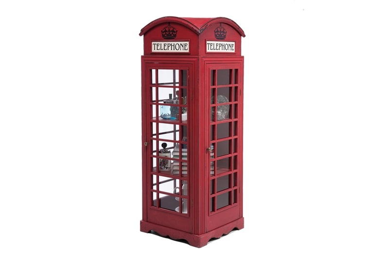 KARE DESIGN London Telefonboks kabinet - rødt træ thumbnail