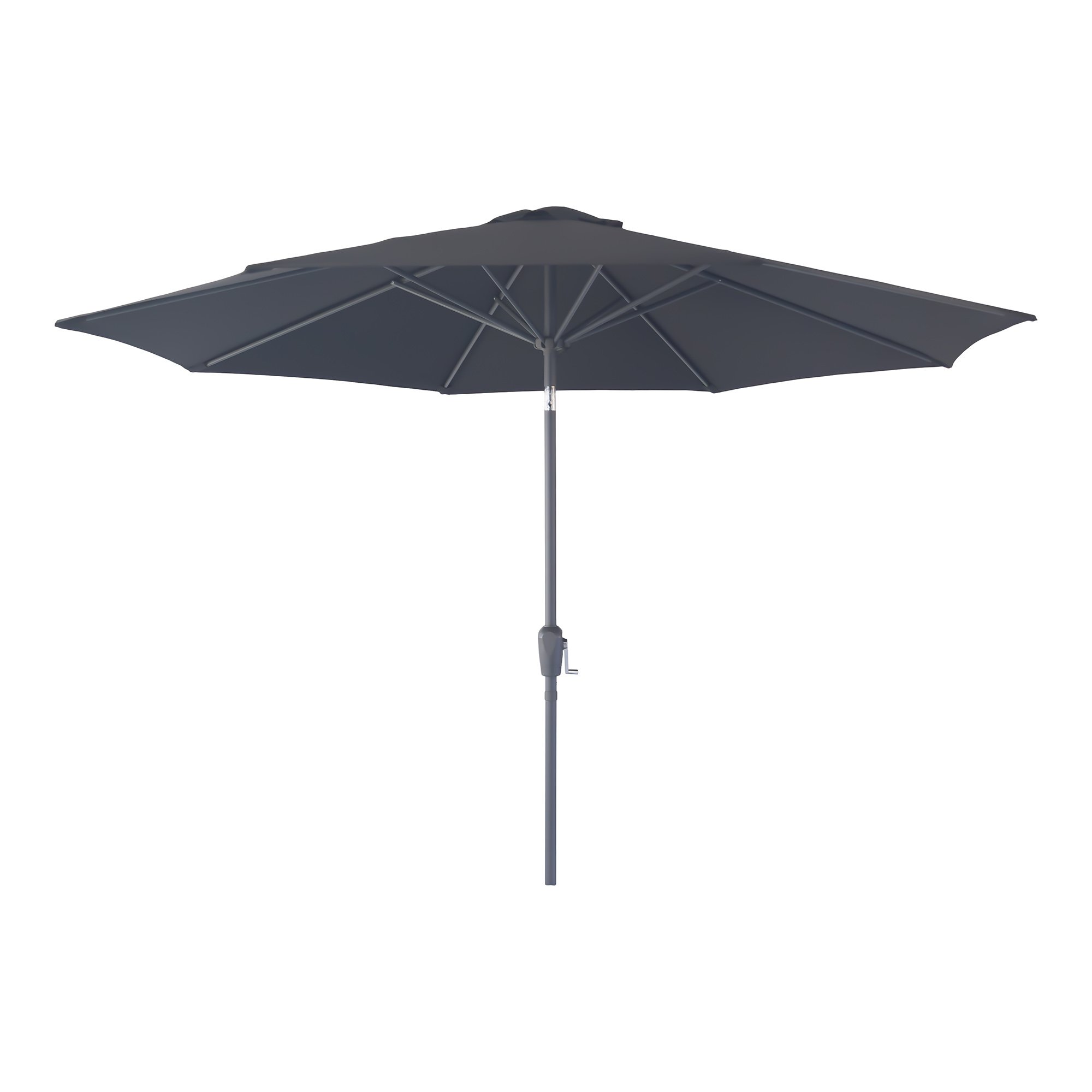 HOUSE NORDIC Houston parasol, m. hejs og tilt - sort metalstok (Ø300)