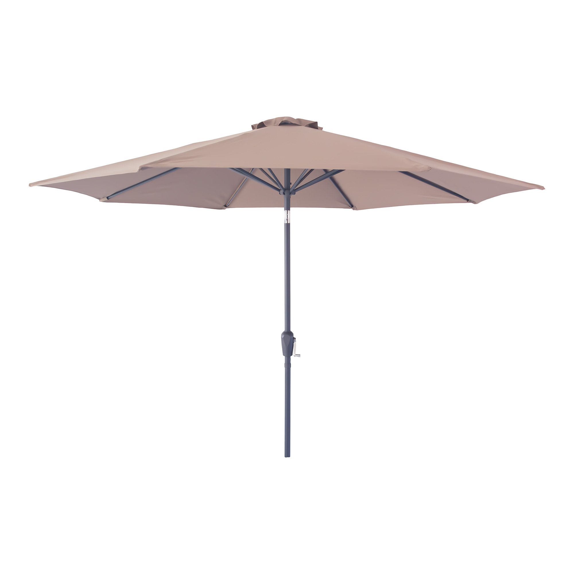 HOUSE NORDIC Houston parasol, m. hejs og tilt – sand metalstok (Ø300)
