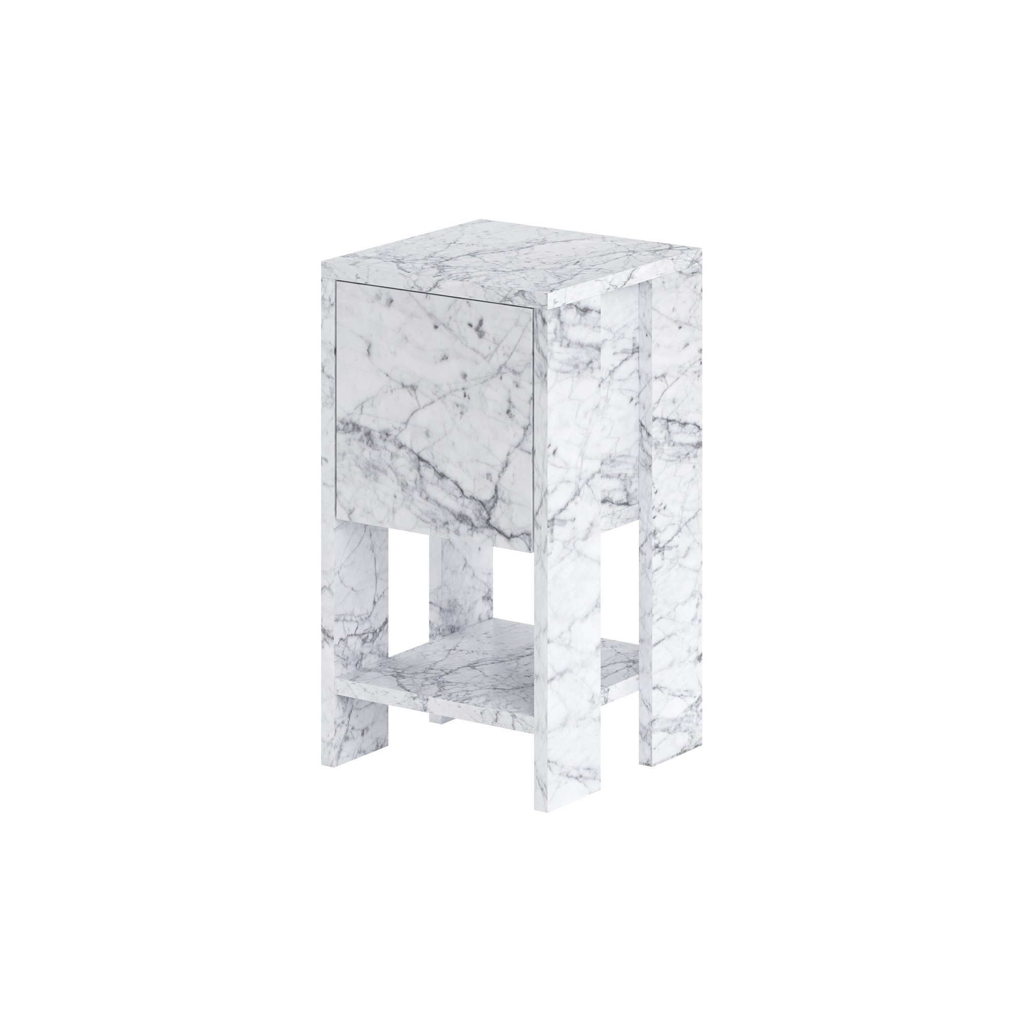 FUNZI Ema - Carrara Marble Natbord, Carrara Marble