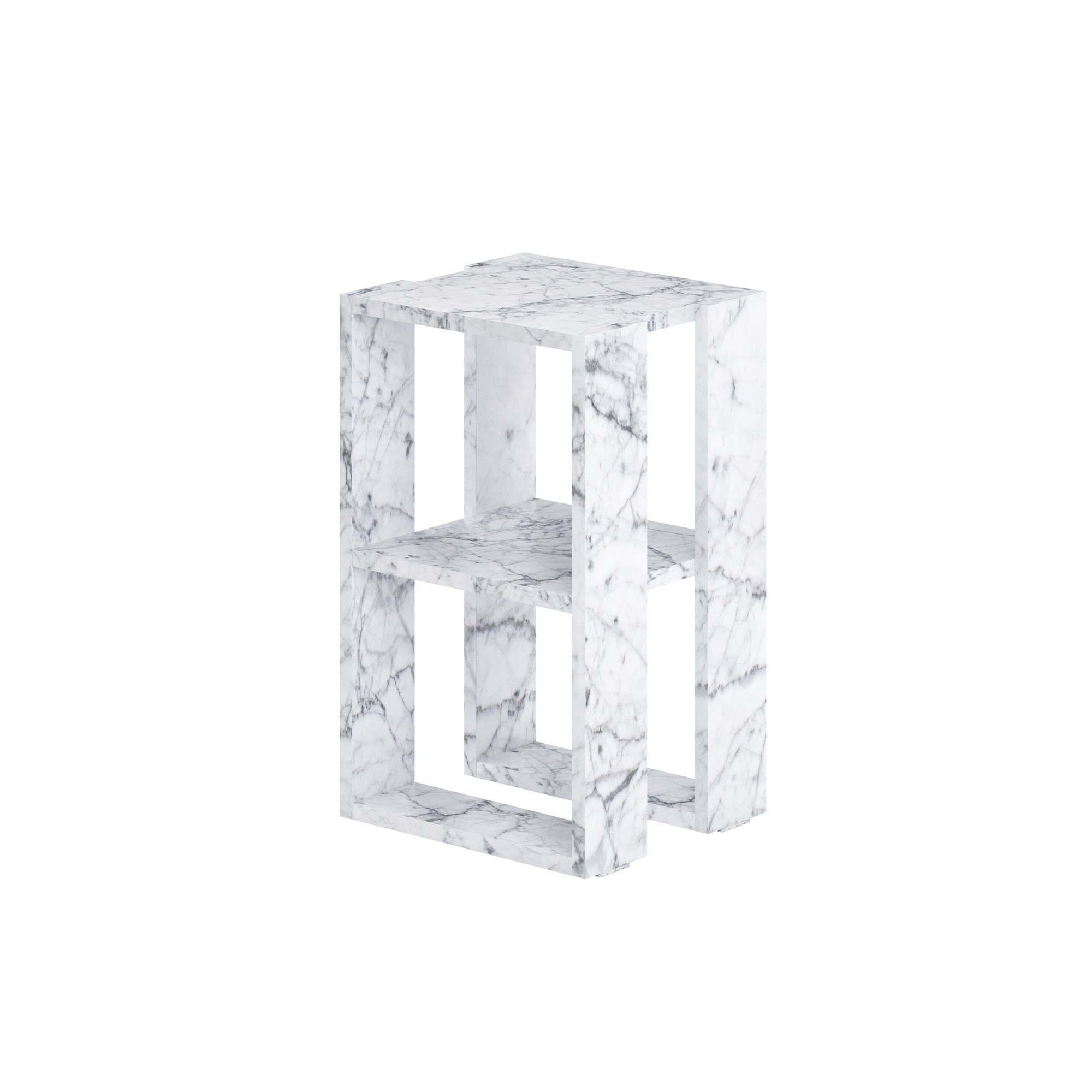 FUNZI Lonie - Carrara Marble Natbord, Carrara Marble