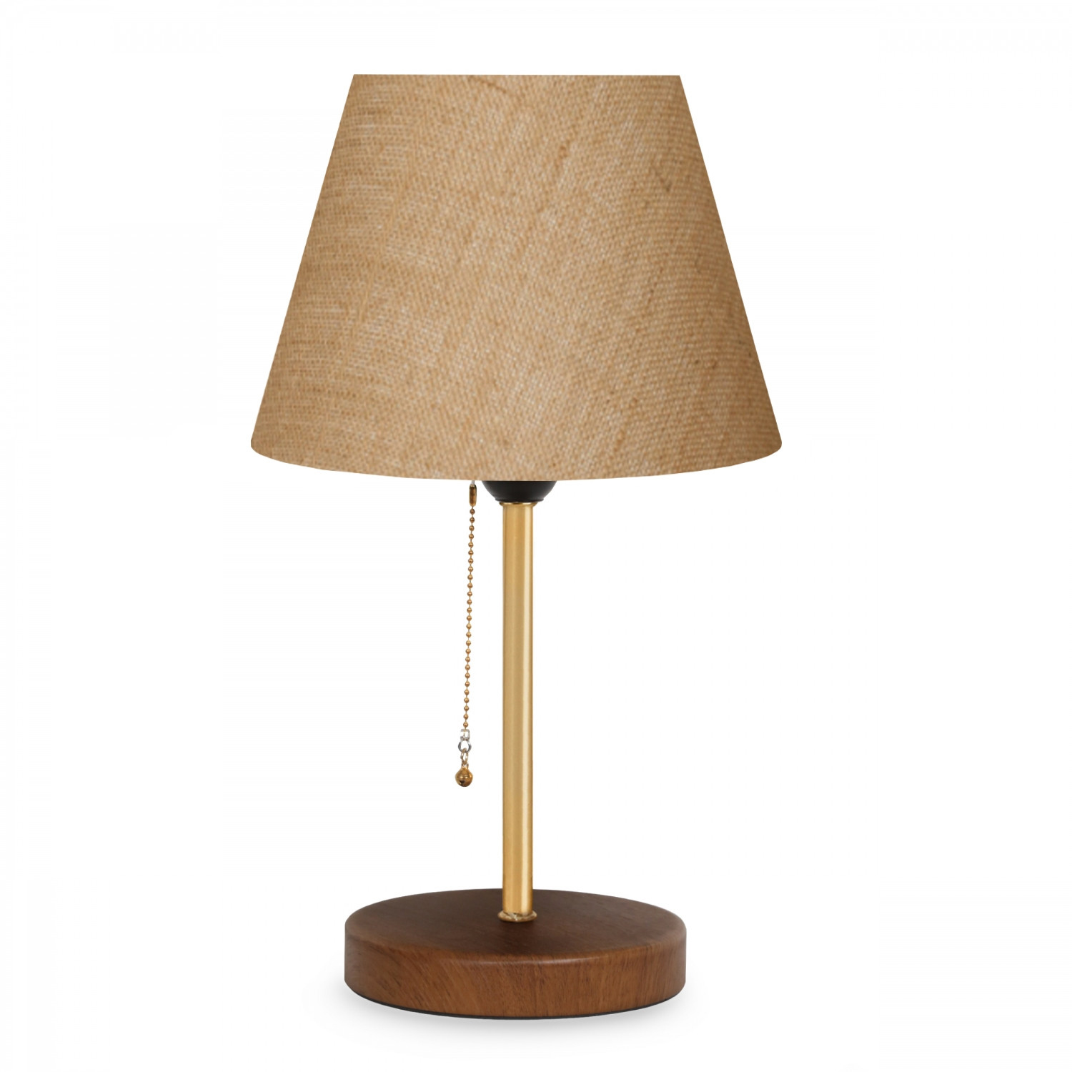 LUMI AYD 3137 bordlampe - creme stof, metal og træ