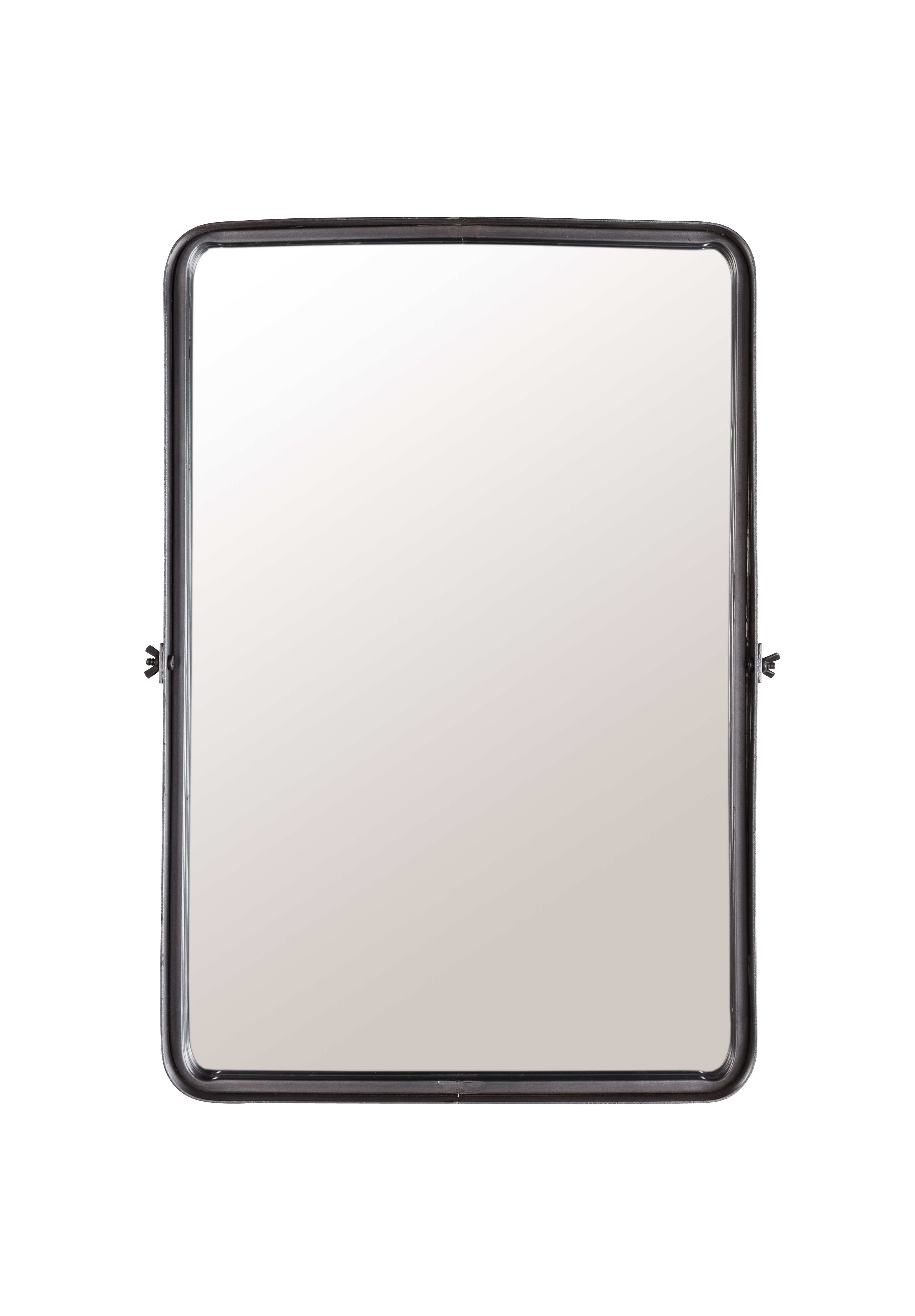 DUTCHBONE Poke vægspejl L, rektangulær - spejlglas og sort strygejern (60x41)