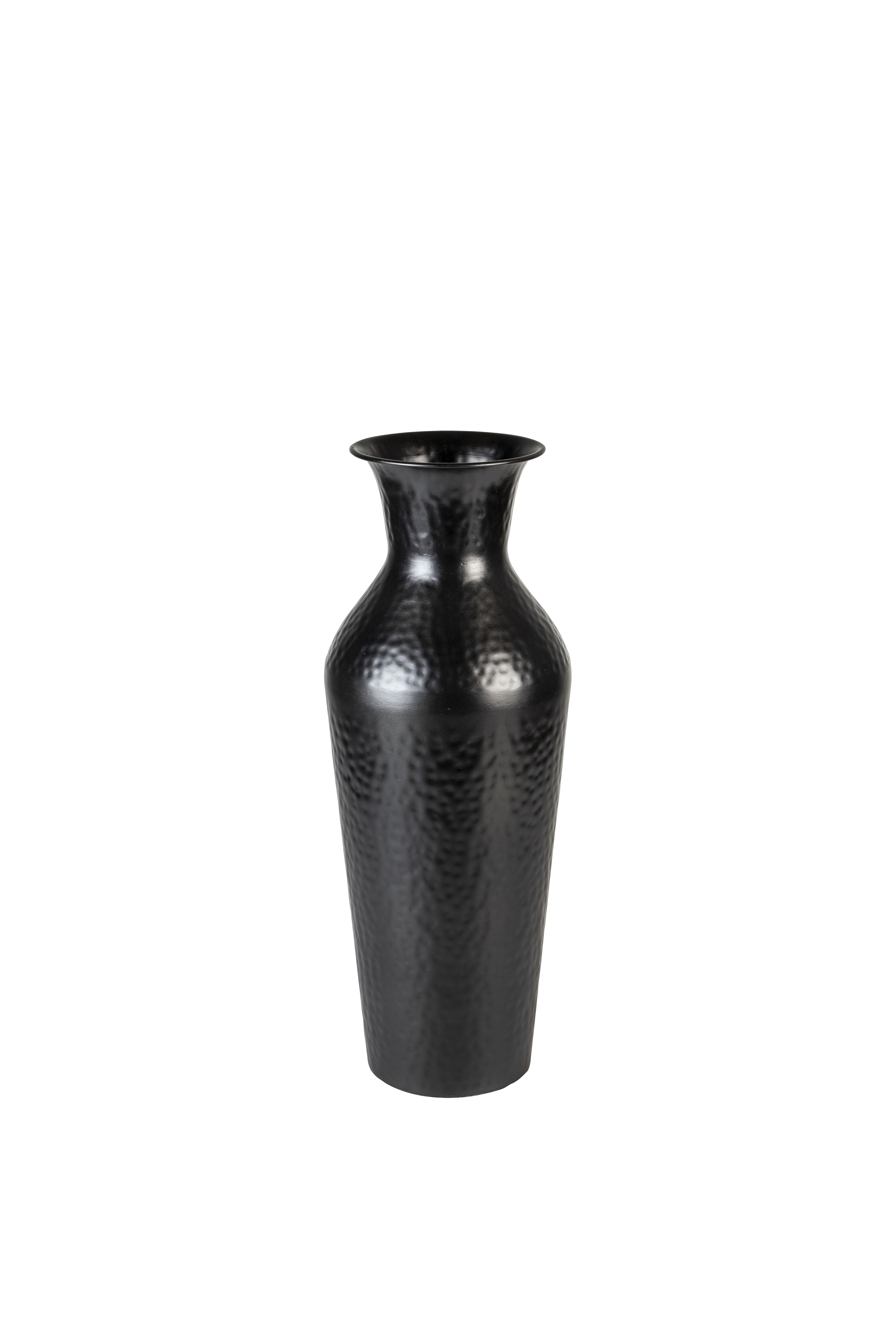 WHITE LABEL LIVING Dunja M vase, rund - antik sort stål (H:49)