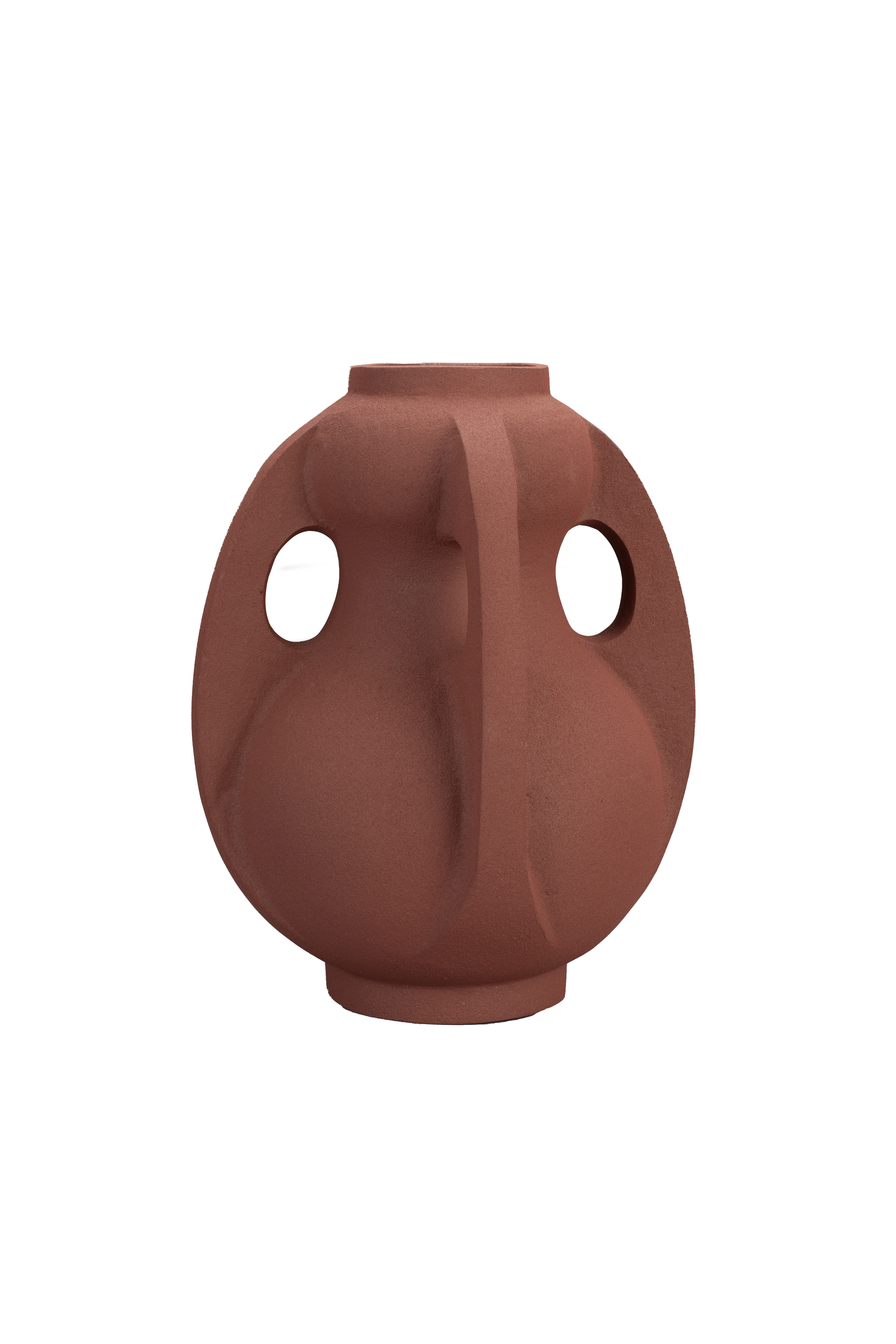 DUTCHBONE Thiago vase, M - terracotta aluminium (H:30)