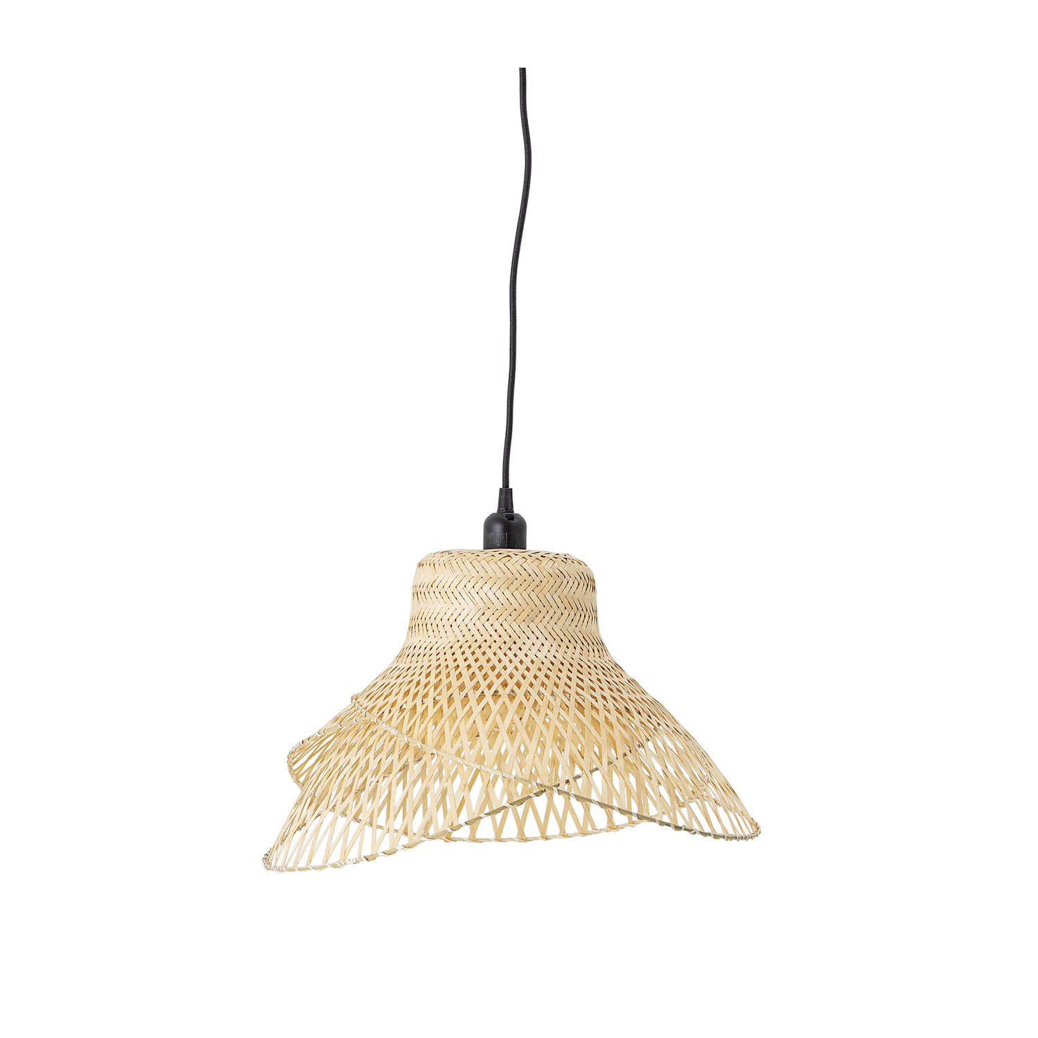 BLOOMINGVILLE rund loftlampe - natur bambus (Ø48) thumbnail