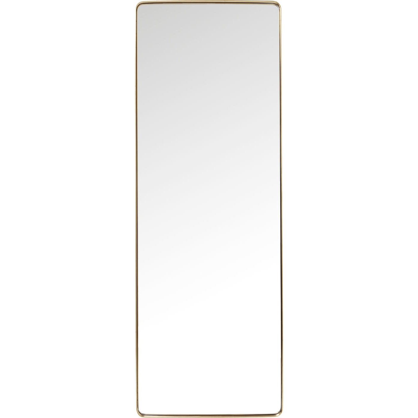 5: KARE DESIGN Curve Rectangular Brass spejl - spejlglas og messingbelagt ramme, firkantet (200x70)