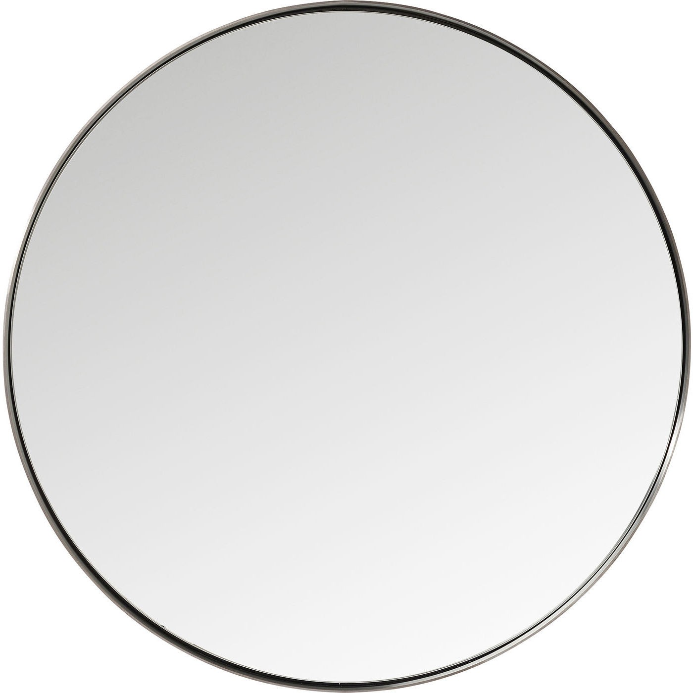 KARE DESIGN Curve Round Nature spejl - spejlglas og stålramme, rund (Ø 100)