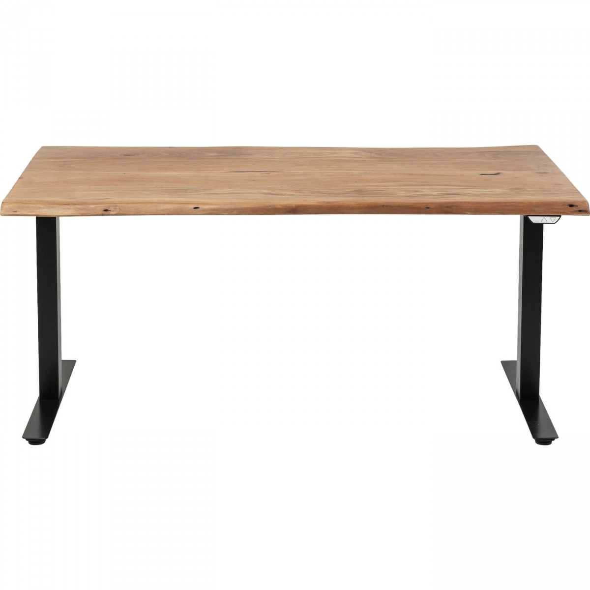 KARE DESIGN rektangulær Harmony Black hævesænkebord - natur akacietræ og sort stål (160x80)