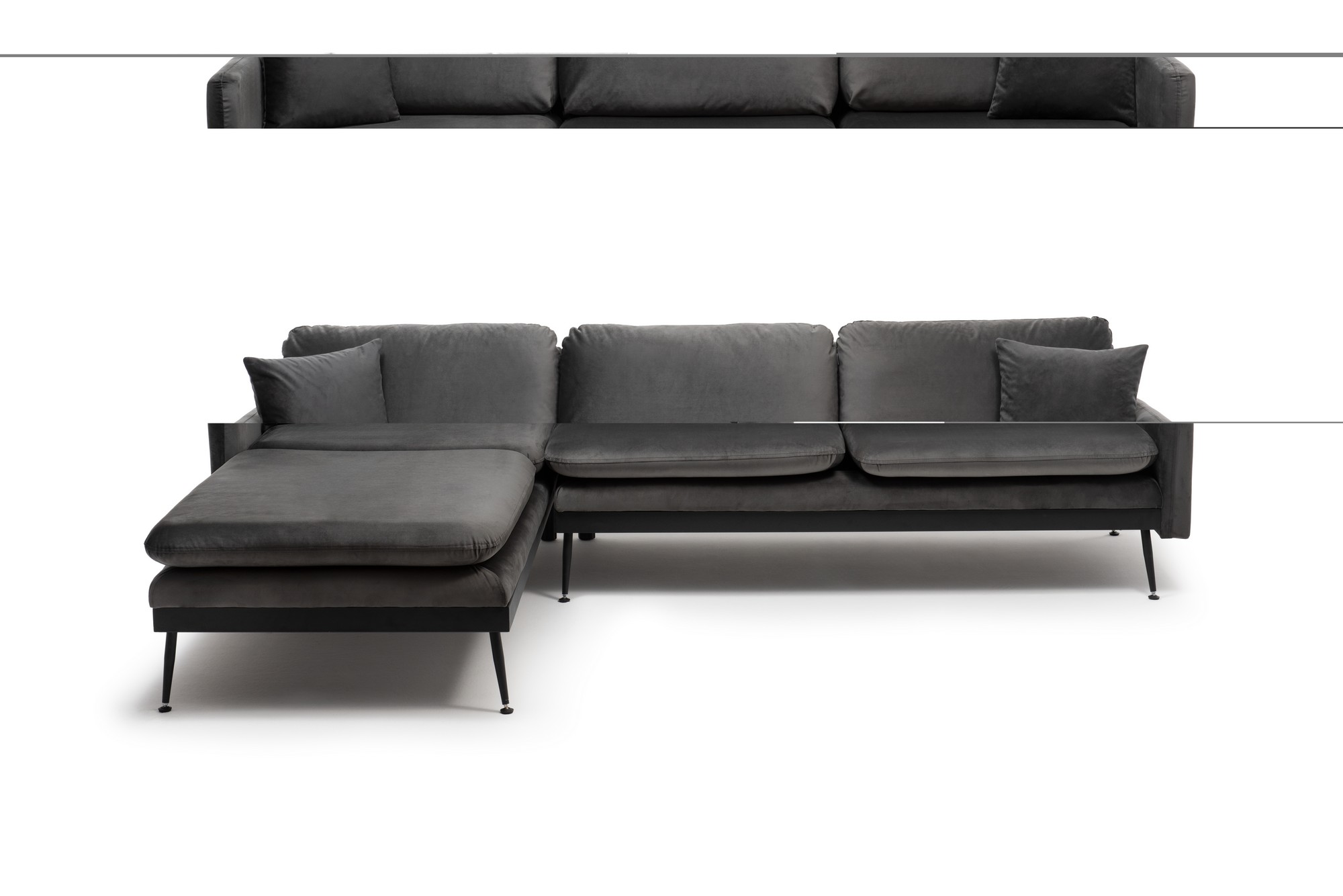 NORDVÉRK Reya – Antracit hjørnesofa