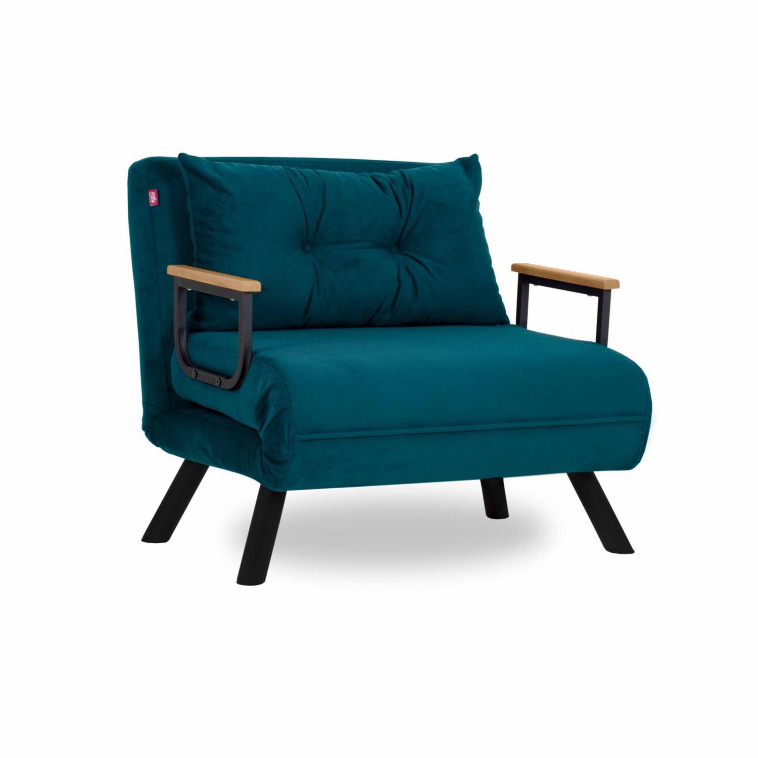 NORDVÄRK Sando Single - Petrol Green 1-Pers. Sovesofa, Petrol Green