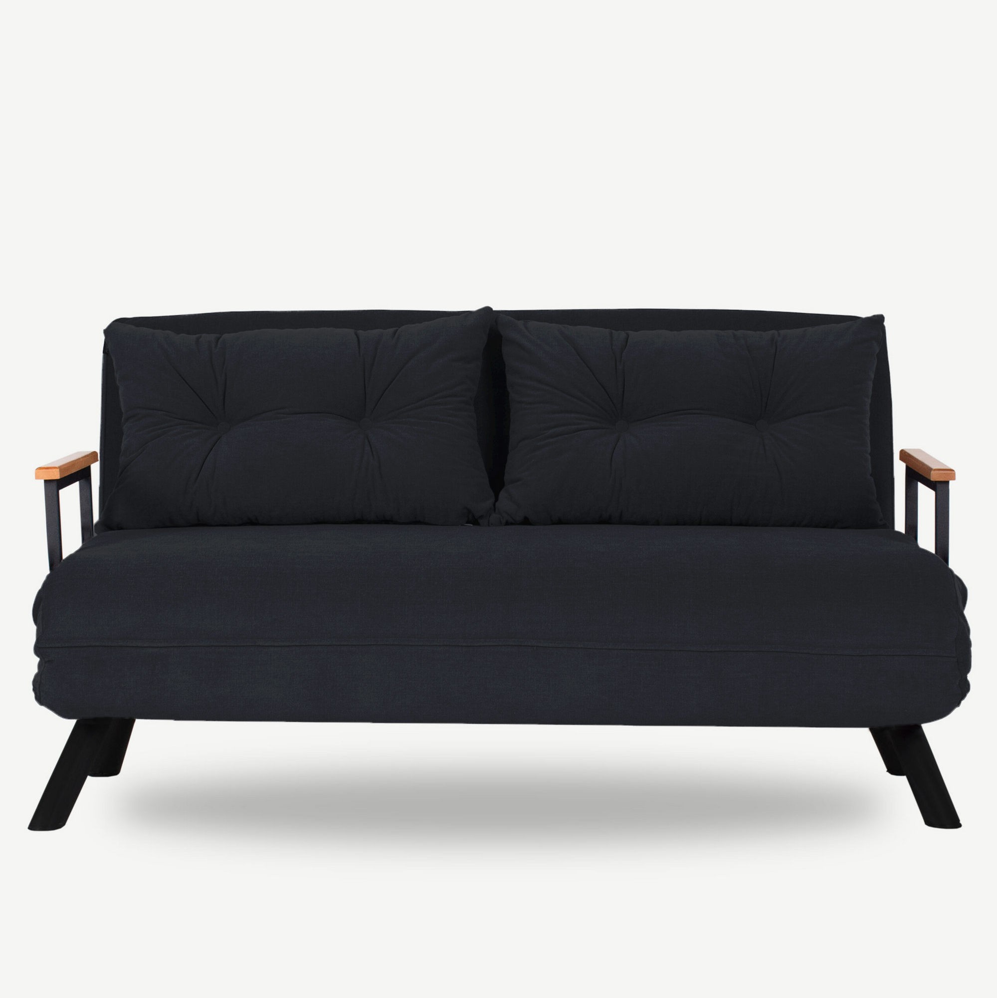 Køb NORDVÄRK Sando 2-Seater - Sort 2-personers sovesofa - Pris 3899.00 kr.