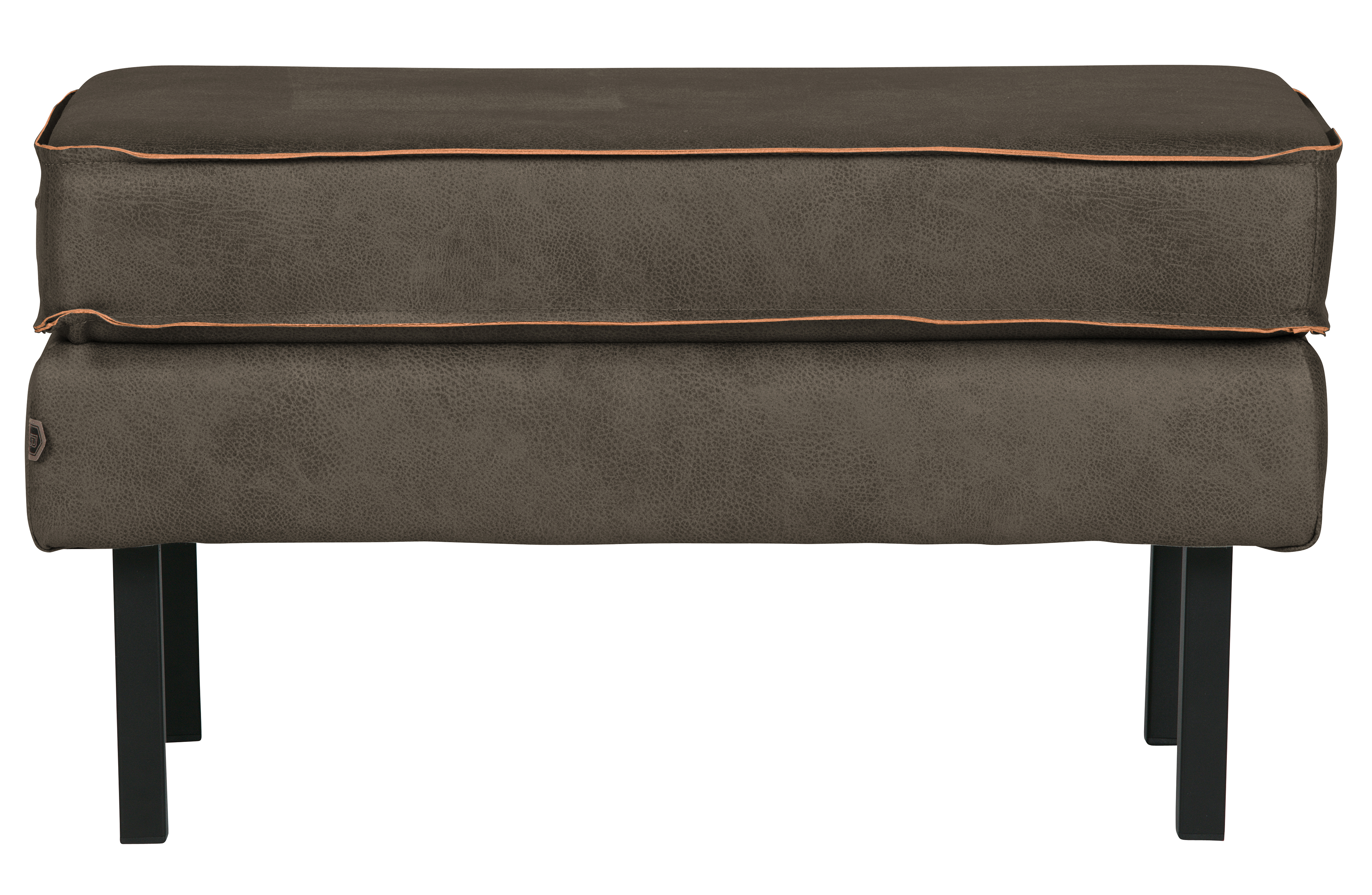 BEPUREHOME Rodeo puf - army grøn stof (84x54)