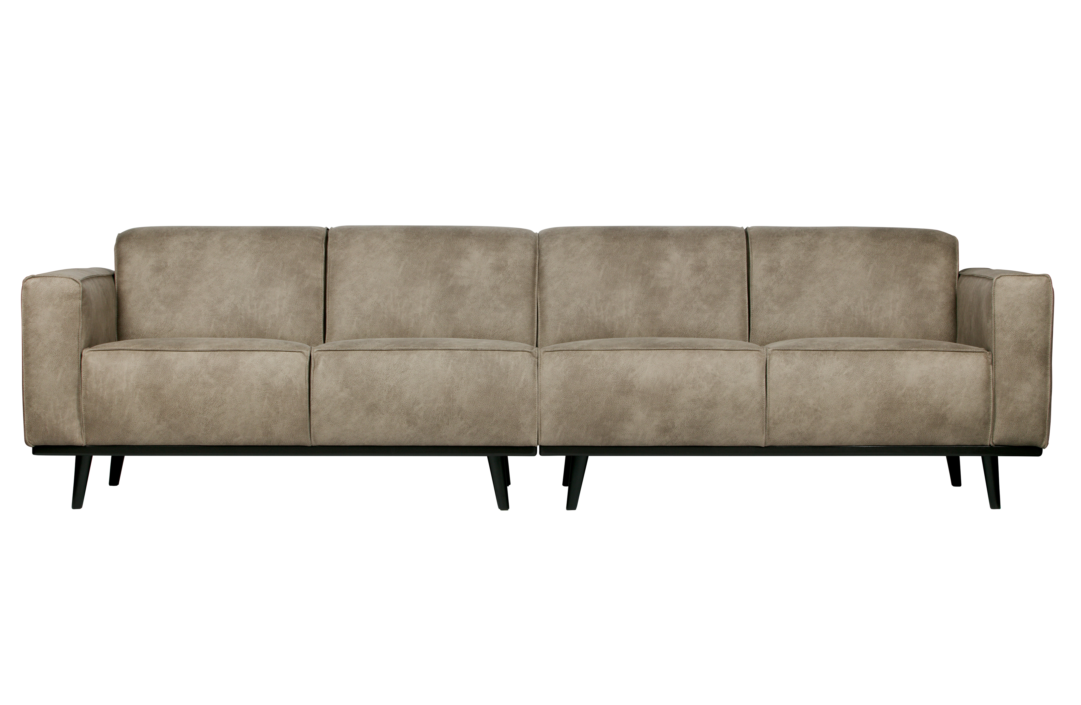 BEPUREHOME Statement 4 pers. sofa - elefant grå/brun stof