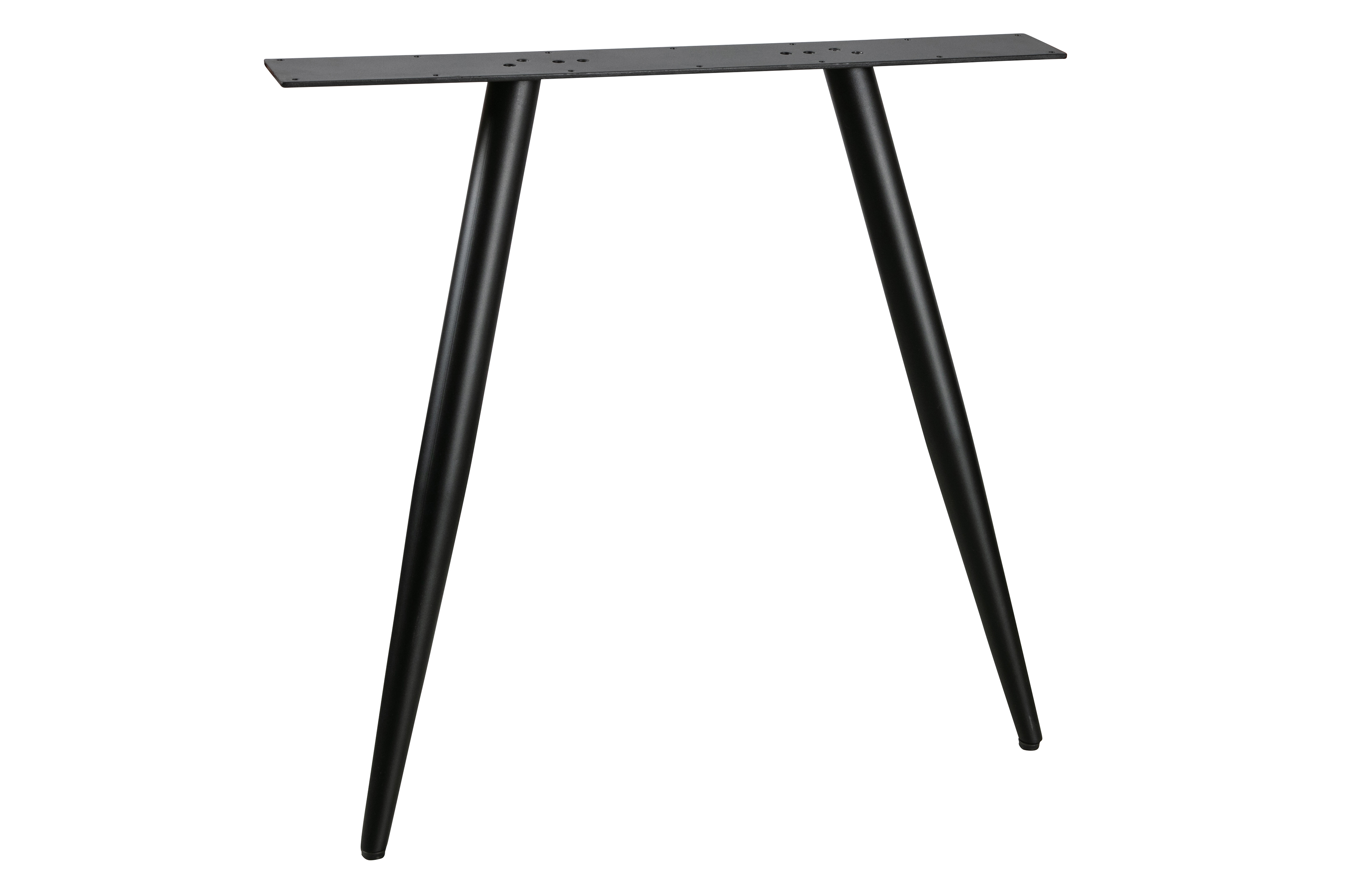 WOOOD Tablo 2-positions konisk bordben til spisebord - matsort metal